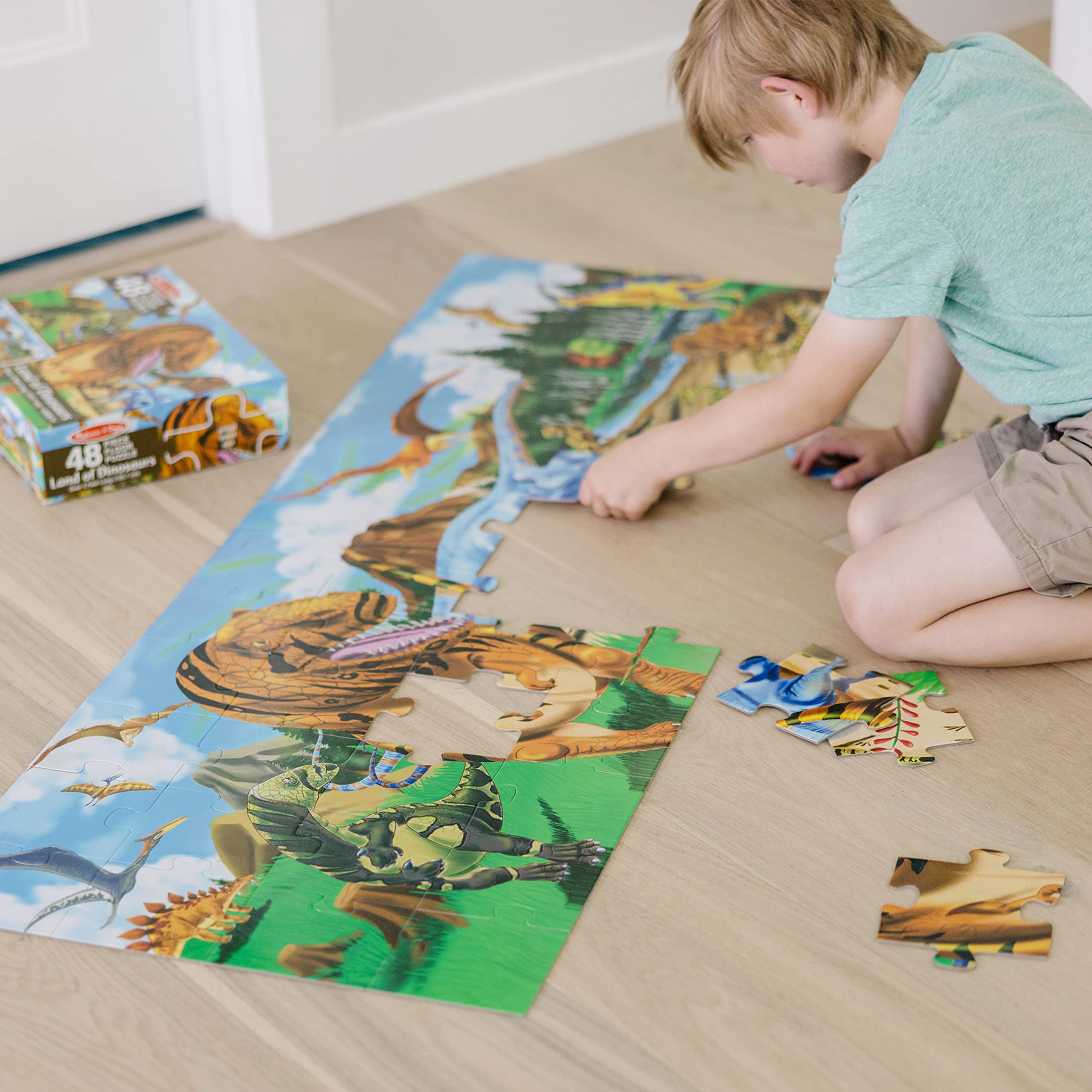 Foto 3 pulgar | Puzzle Melissa & Doug Land Of Dinosaurs Floor 48 Piezas - Venta Internacional
