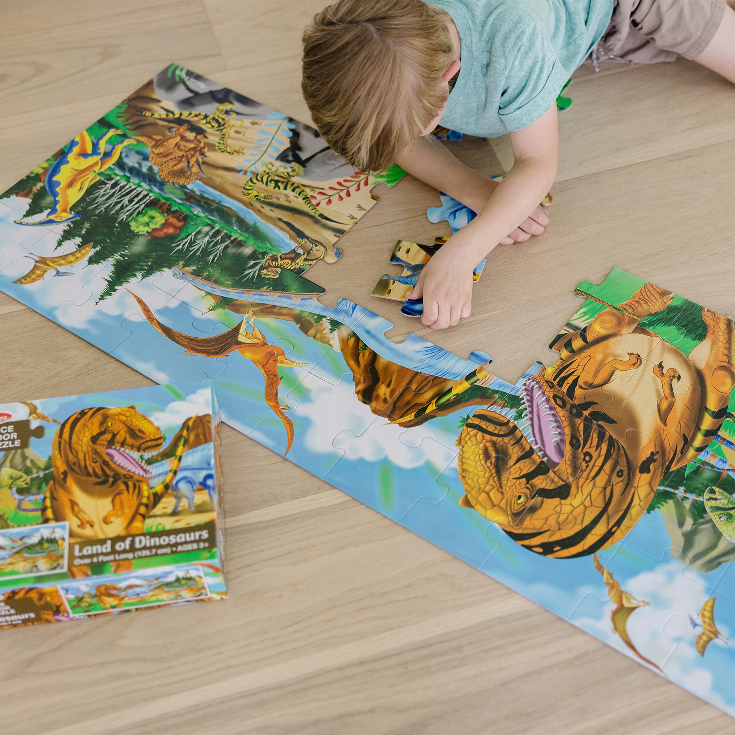 Foto 7 pulgar | Puzzle Melissa & Doug Land Of Dinosaurs Floor 48 Piezas - Venta Internacional