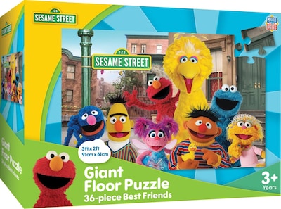 Foto 1 | Puzzle Masterpieces Sesame Street Best Friends, 36 Piezas - Venta Internacional.