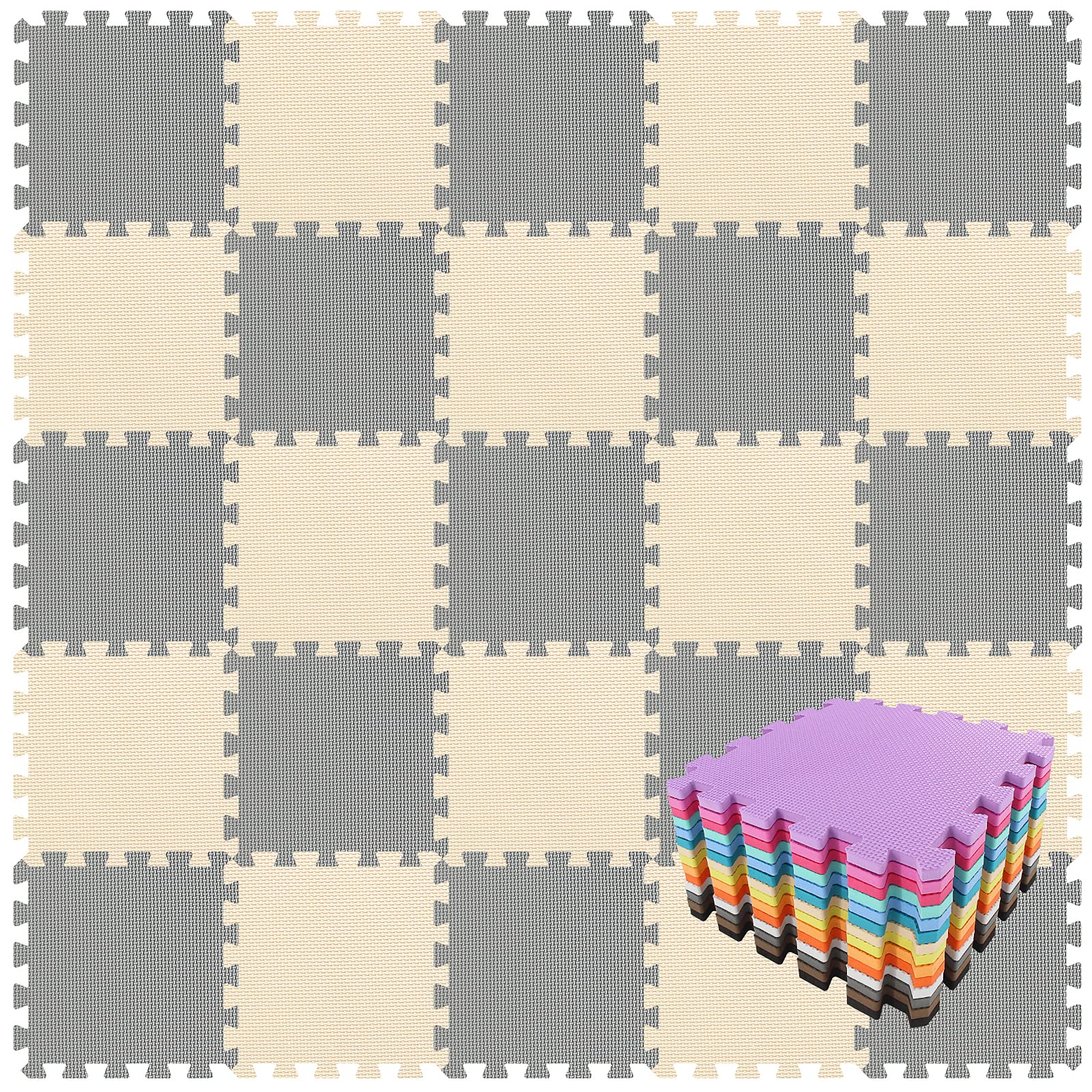 Alfombrillas De Espuma Qqpp De Goma Eva, 18 Baldosas, Para Tapete De Juego Para Bebés - Venta Internacional.