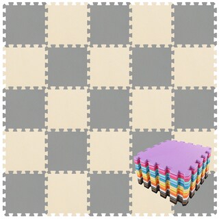 Foto 1 | Alfombrillas De Espuma Qqpp De Goma Eva, 18 Baldosas, Para Tapete De Juego Para Bebés - Venta Internacional.