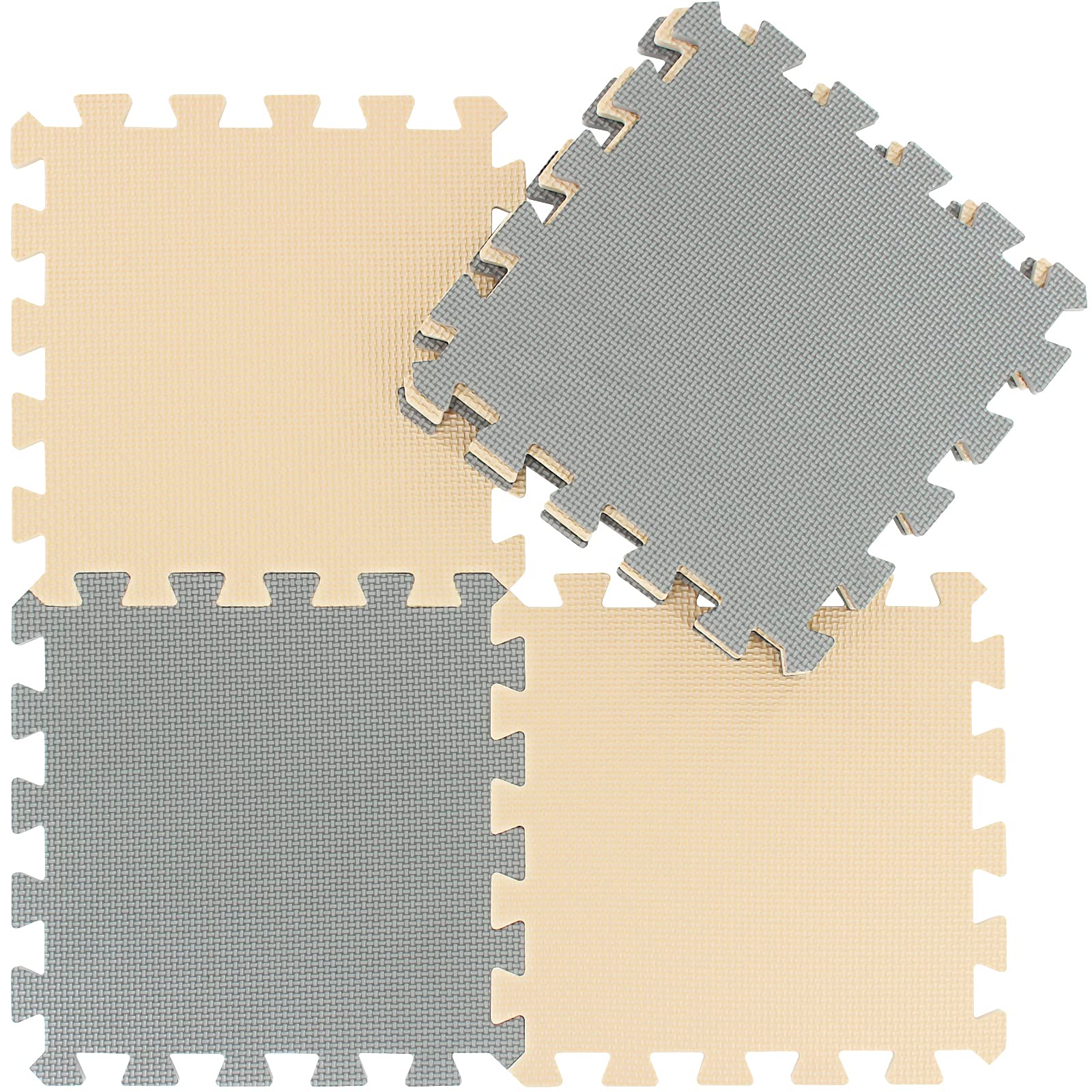 Foto 4 | Alfombrillas De Espuma Qqpp De Goma Eva, 18 Baldosas, Para Tapete De Juego Para Bebés - Venta Internacional.