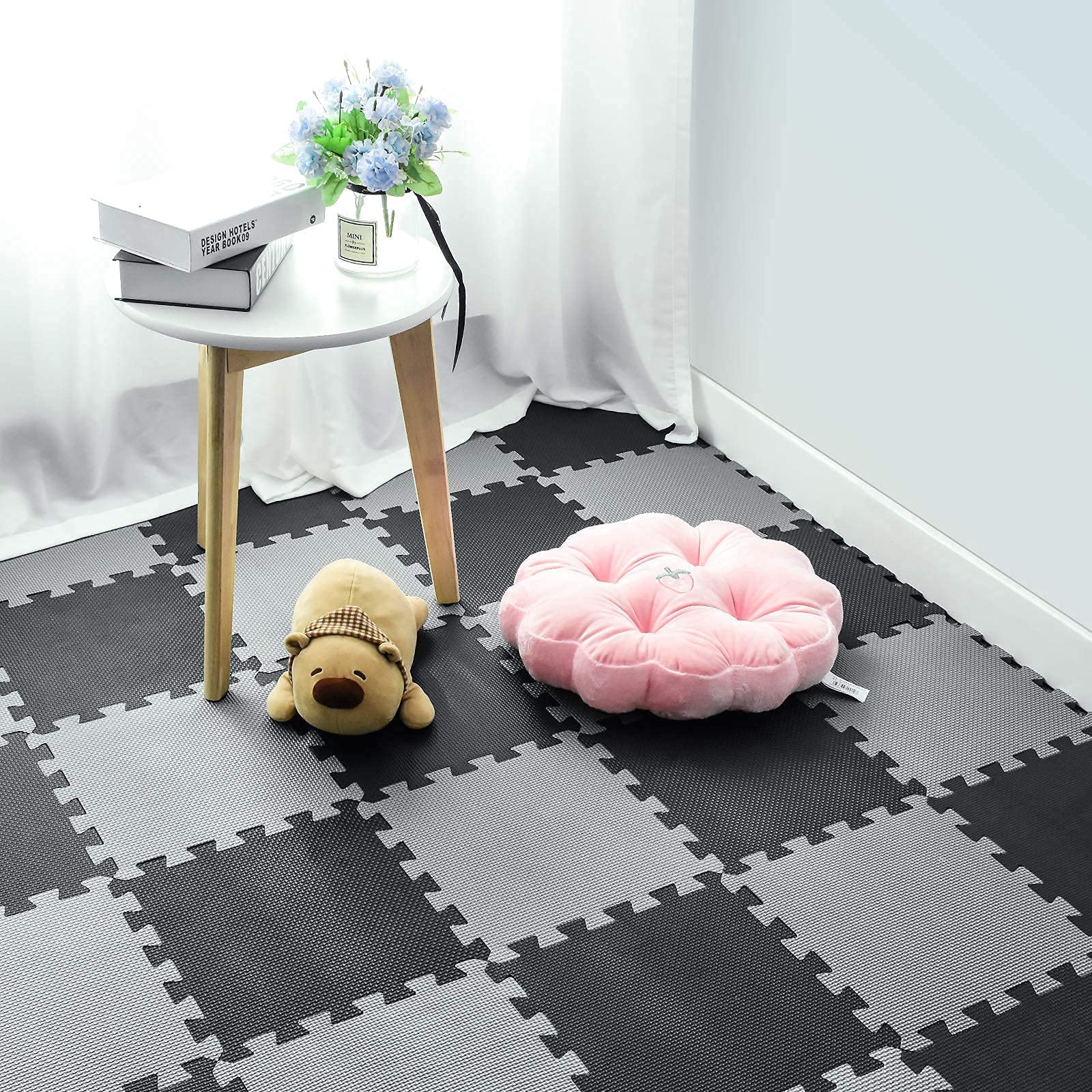 Foto 3 | Tapetes De Espuma Qqpp, Goma Eva, 18 Baldosas, Rompecabezas Entrelazados - Venta Internacional.