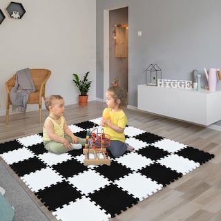 Foto 3 | Alfombrilla De Goma Eva Qqpp, 18 Baldosas, Espuma Entrelazada Para Rompecabezas - Venta Internacional.