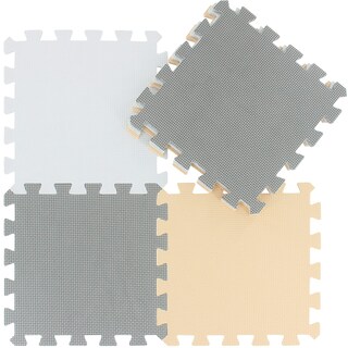 Foto 5 | Alfombrillas De Espuma Qqpp De Goma Eva, 18 Baldosas Entrelazadas - Venta Internacional.