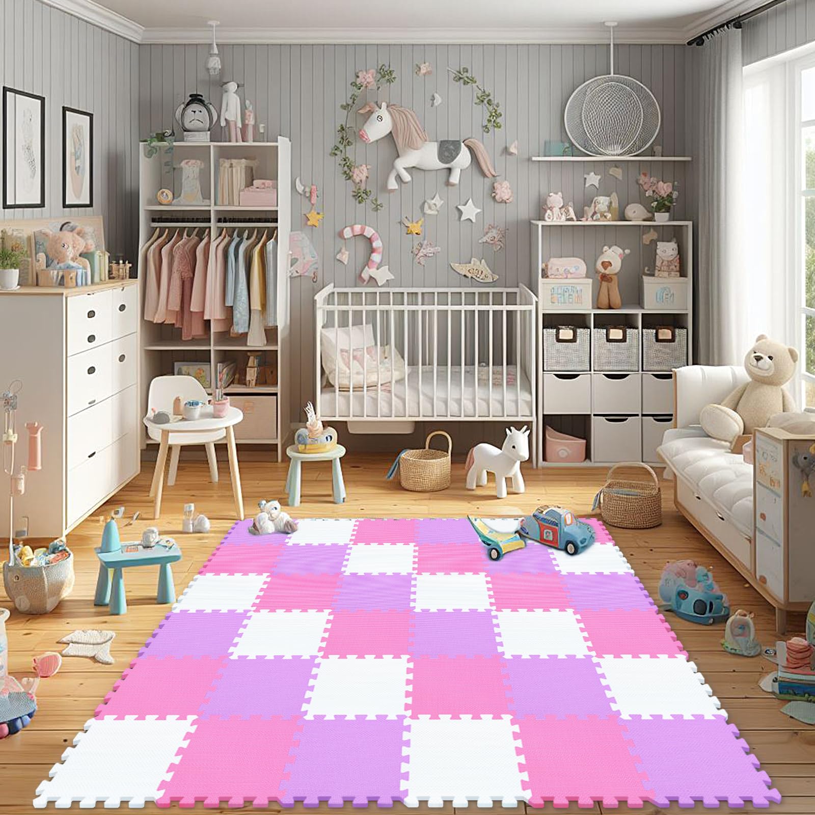 Foto 4 pulgar | Alfombrillas De Espuma Qqpp De Goma Eva, 18 Baldosas, Para Tapete De Juego Para Bebés - Venta Internacional.