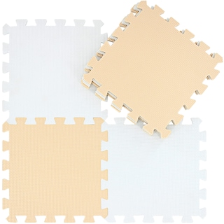 Foto 4 | Alfombrillas De Espuma Qqpp De Goma Eva, 18 Baldosas Entrelazadas - Venta Internacional.