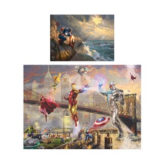 Foto 2 | Rompecabezas Premium Iron Man 1000 Piezas | Edición Thomas Kinkade | Arte De Colección Para Enmarcar