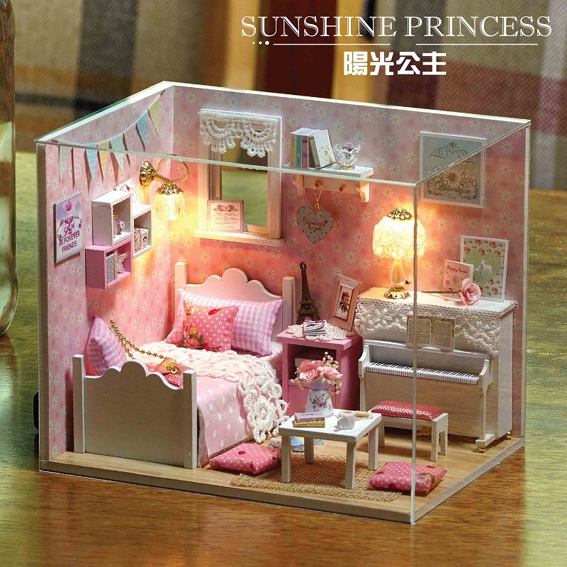 Foto 2 pulgar | Puzzle Cabin Diy Hecha A Mano Para Niños Sunshine Princess - Venta Internacional.