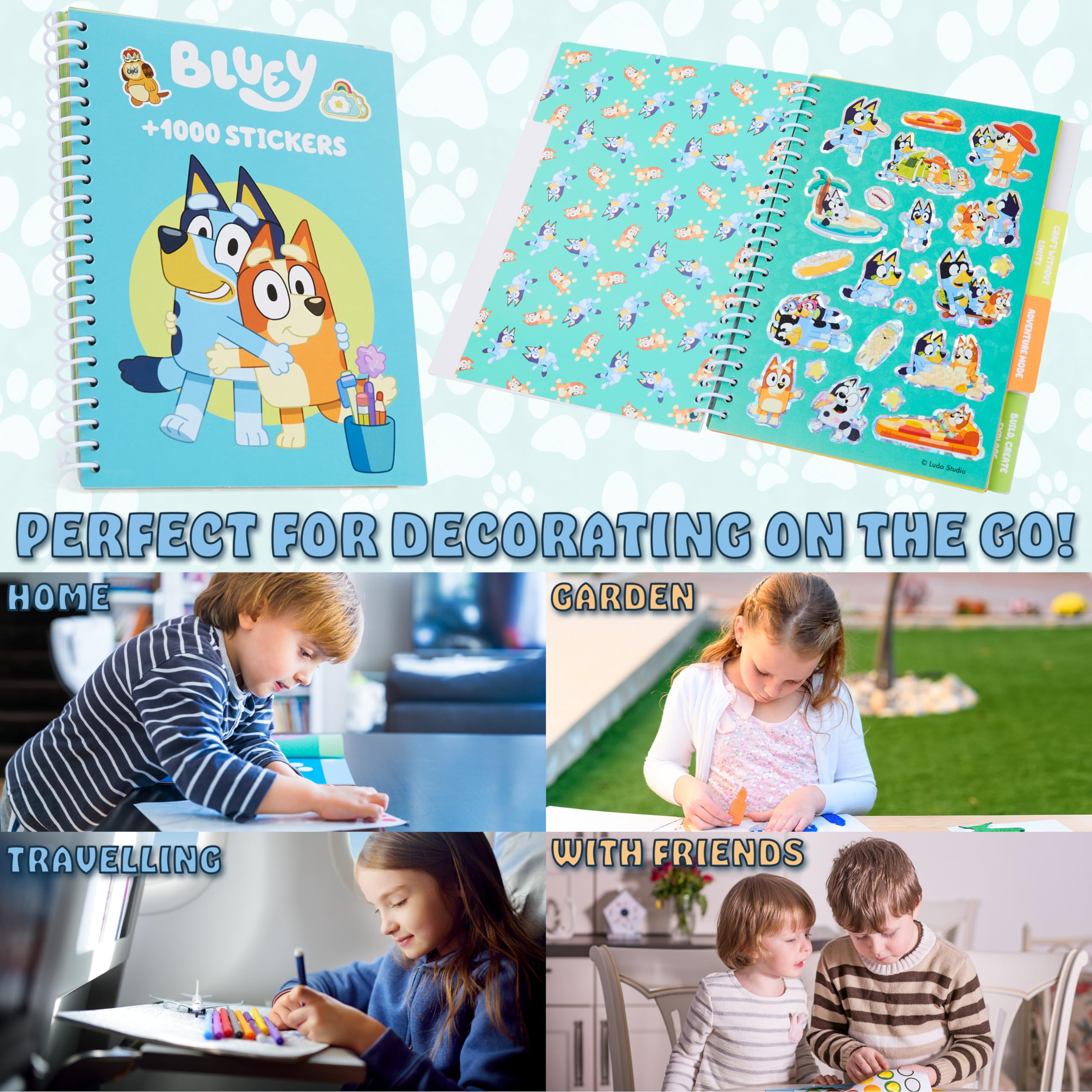 Foto 6 pulgar | Libro De Pegatinas Bluey Para Niños Con Más De 1000 Pegatinas Para Álbumes De Recortes - Venta Internacional.