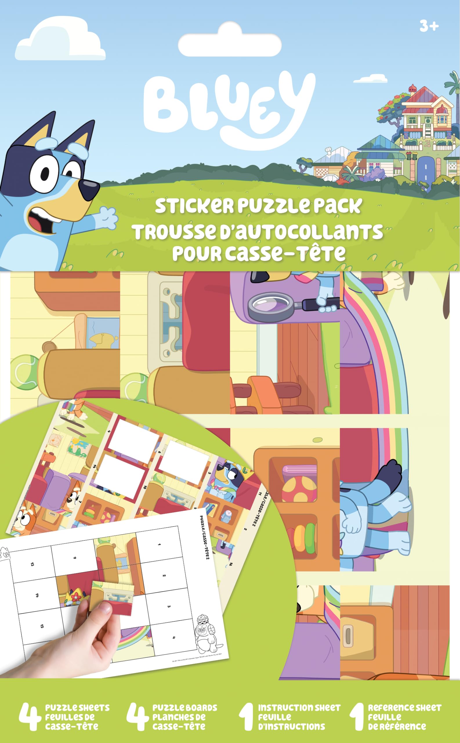 Foto 2 pulgar | Paquete De Pegatinas Bluey Bandit And Chilli Adventures - Venta Internacional.