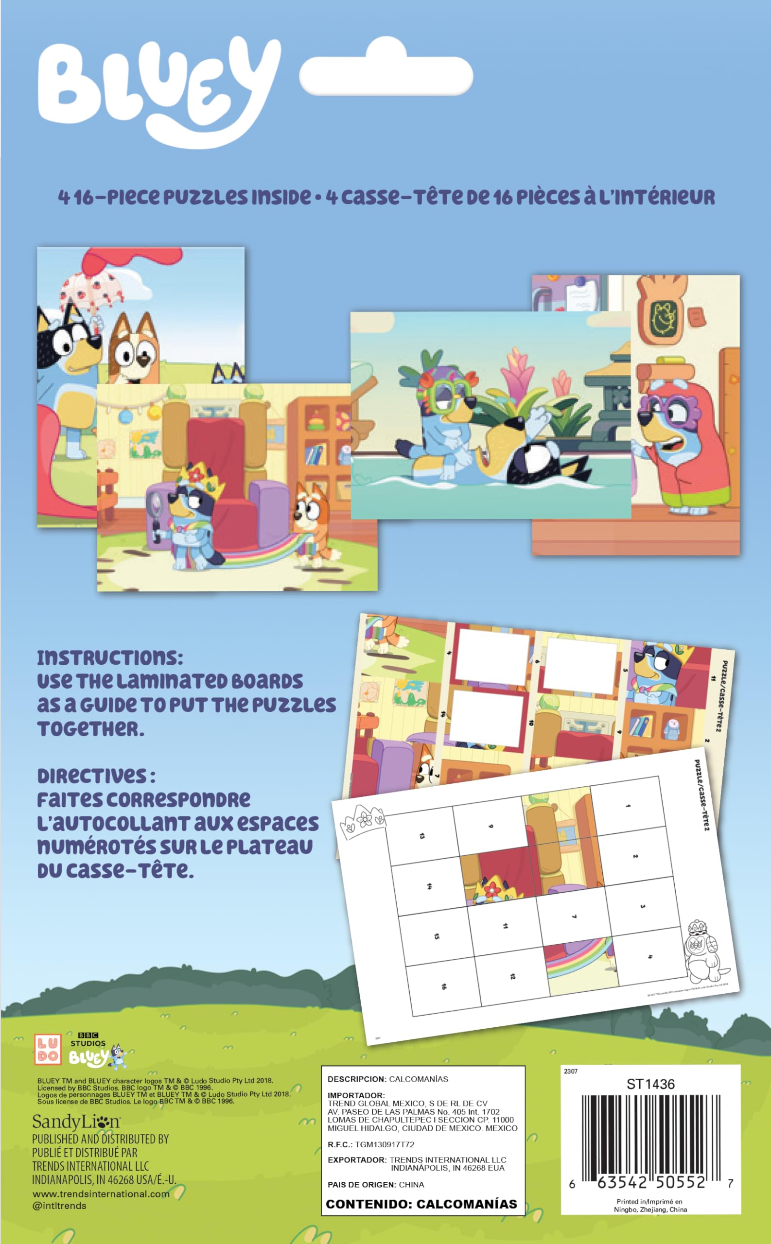 Foto 3 pulgar | Paquete De Pegatinas Bluey Bandit And Chilli Adventures - Venta Internacional.