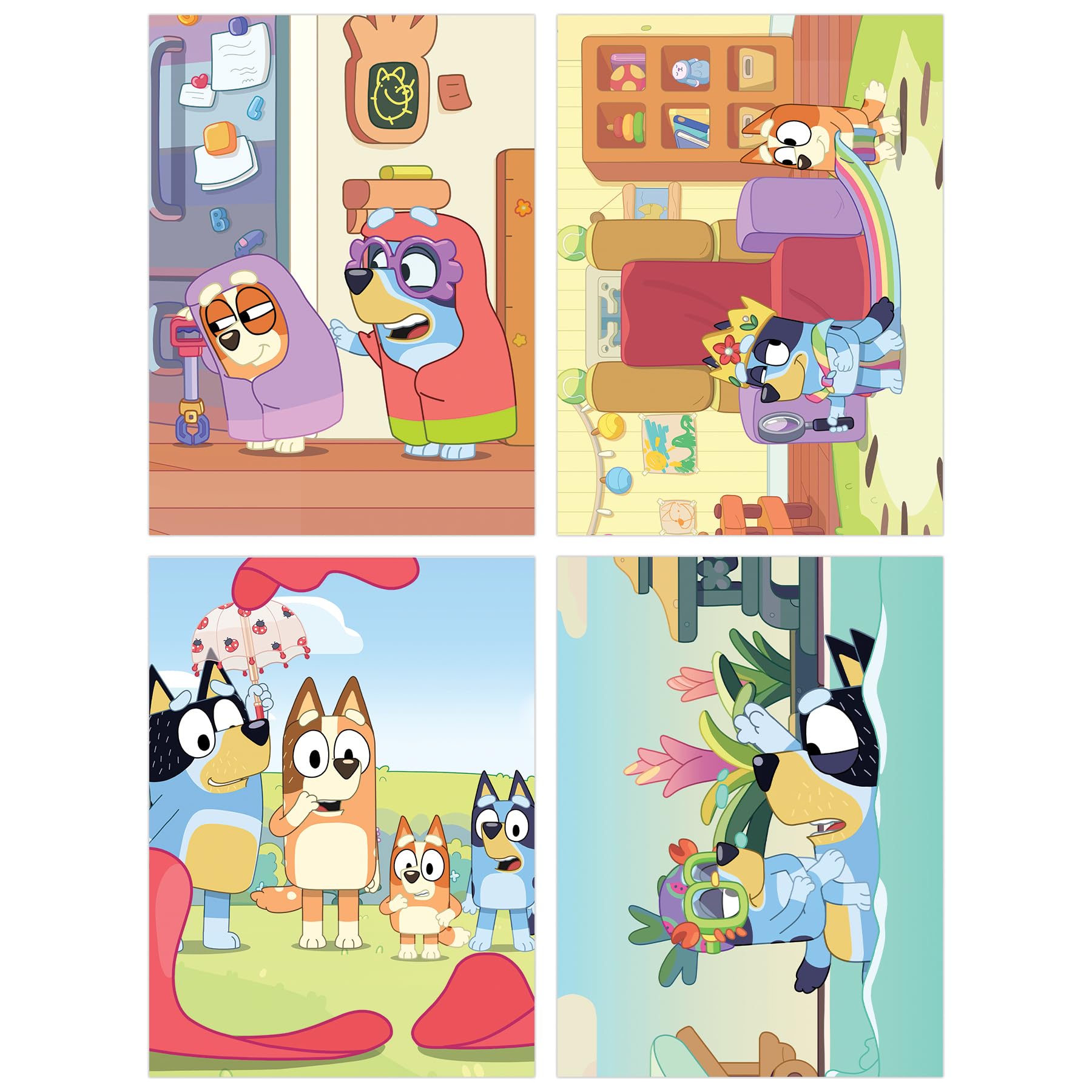Foto 4 pulgar | Paquete De Pegatinas Bluey Bandit And Chilli Adventures - Venta Internacional.