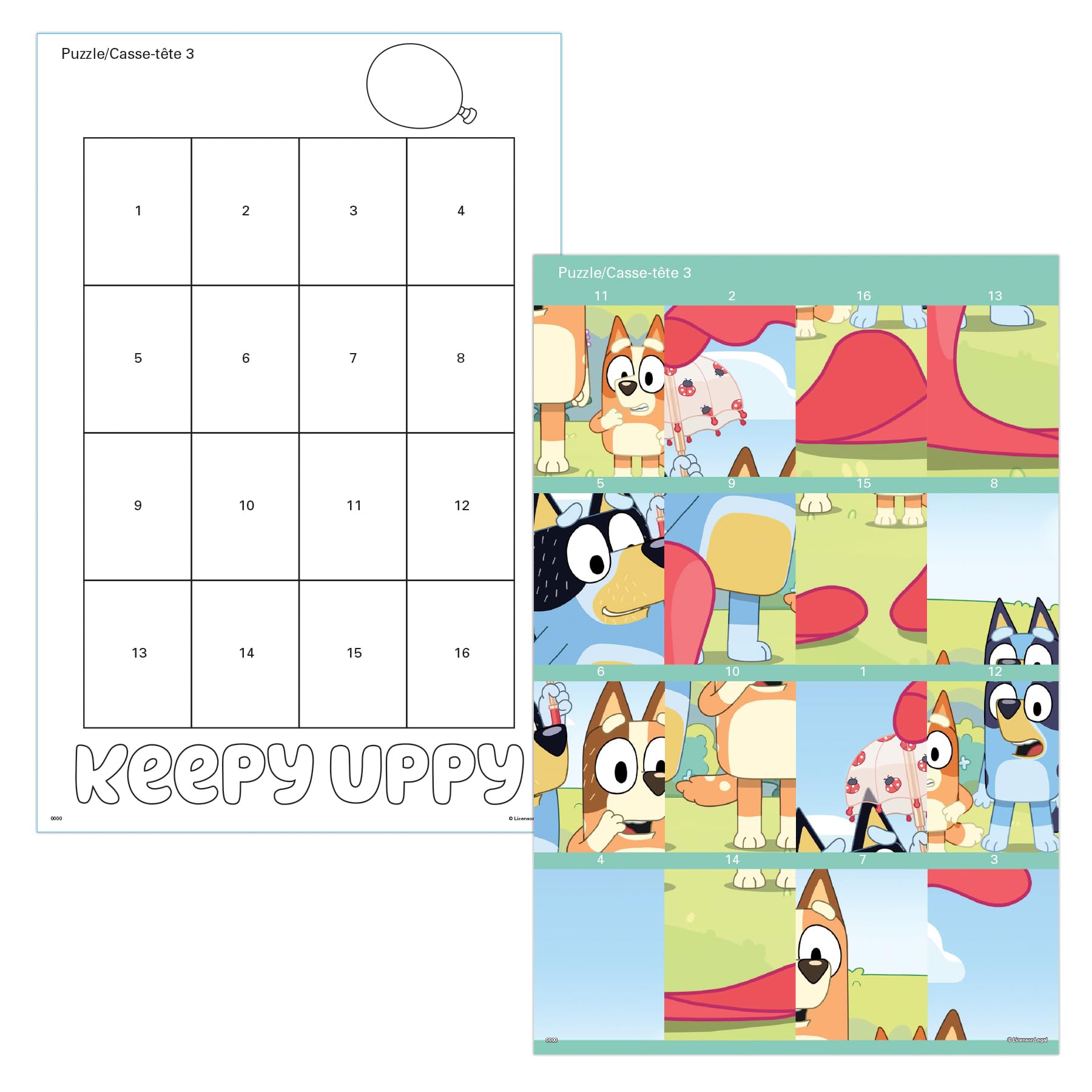 Foto 7 pulgar | Paquete De Pegatinas Bluey Bandit And Chilli Adventures - Venta Internacional.