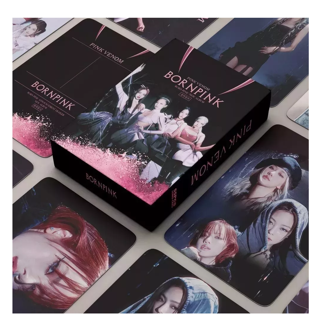 Foto 3 | Photocards Blackpink Alta Calidad- Pink Venom 55 Pzs, Con Caja Negro