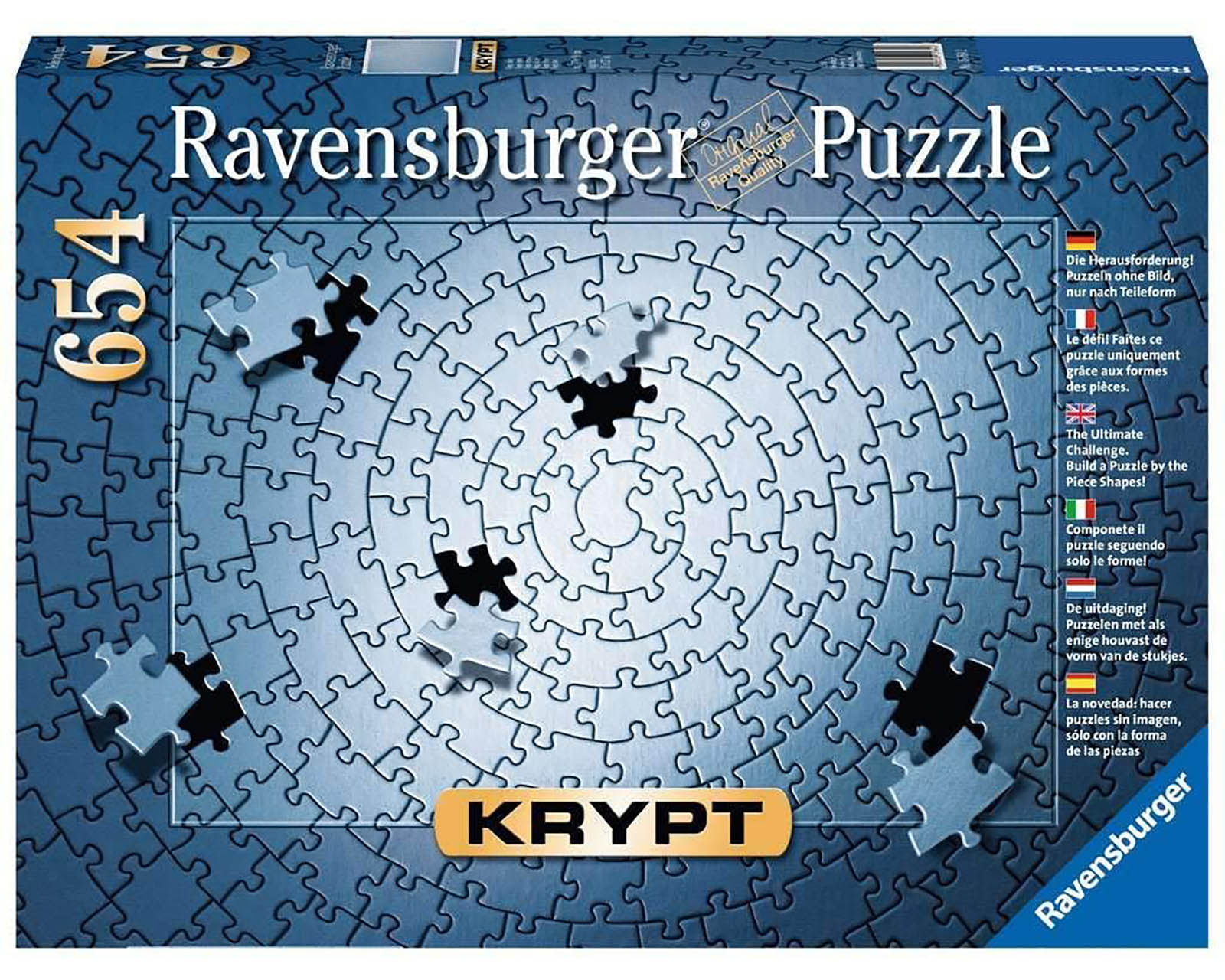 Foto 2 pulgar | Rompecabezas Ravensburger Todo Plateado con 654 Piezas