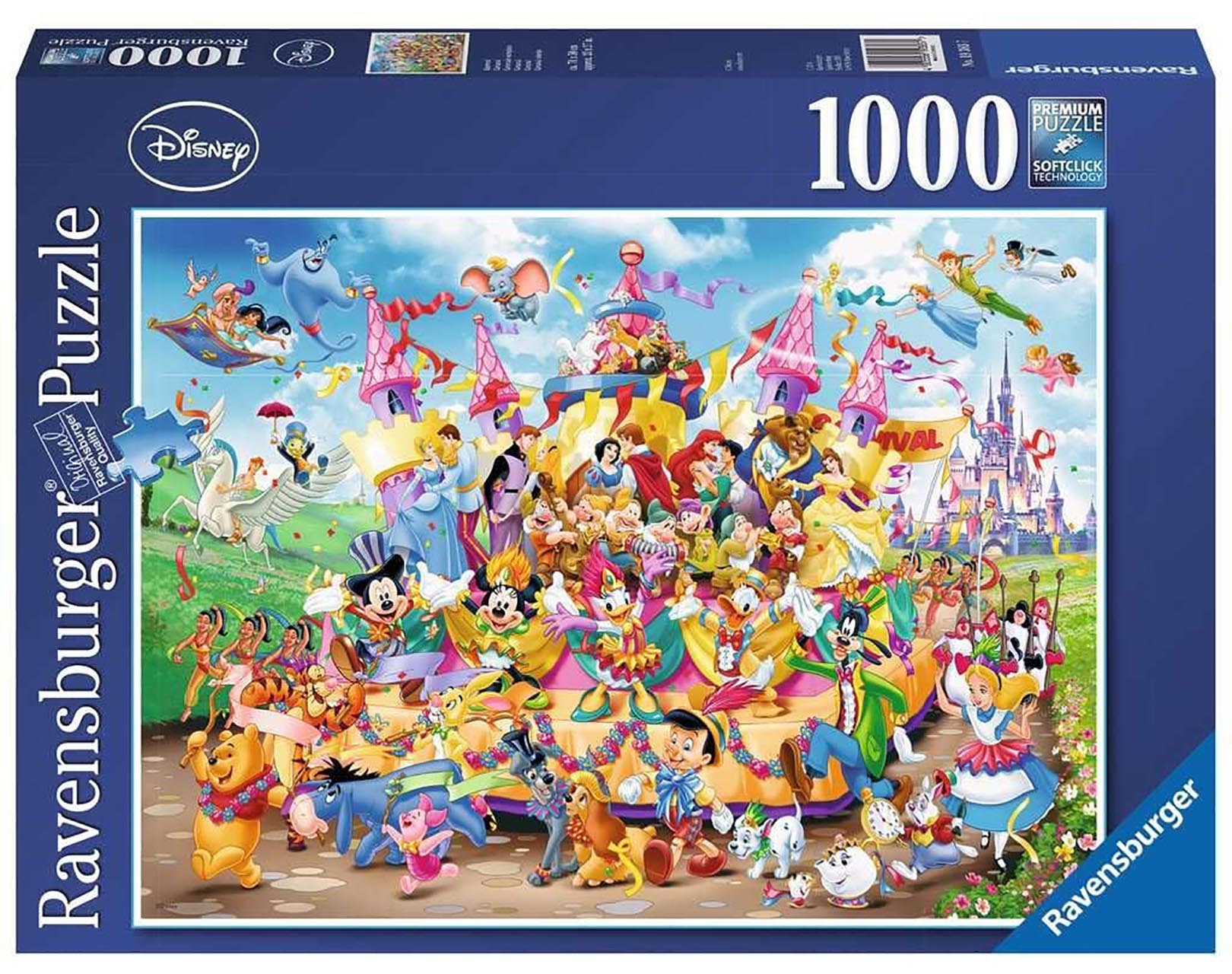 Foto 2 pulgar | Rompecabezas Ravensburger Disney Carnaval de 1000 Piezas