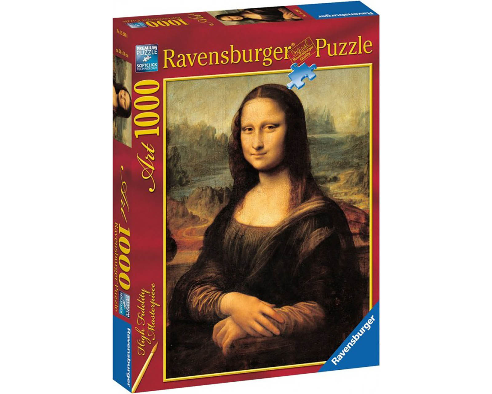 Foto 2 pulgar | Rompecabezas Ravensburger Da Vinci: Mona Lisa con 1000 Piezas