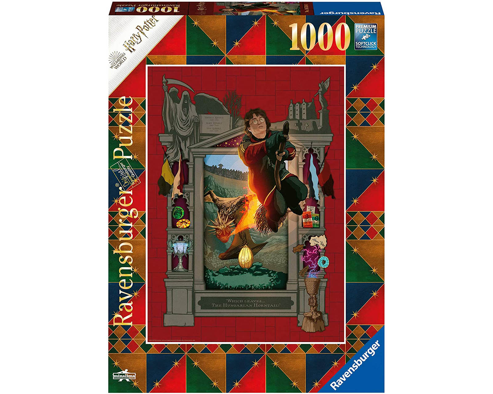 Foto 2 pulgar | Rompecabezas Ravensburger Harry Potter 4 con 1000 Piezas