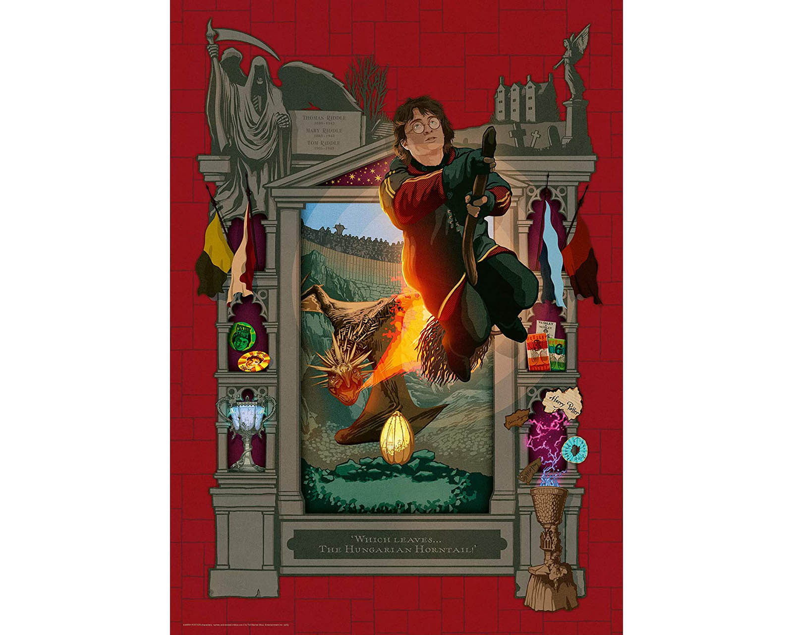 Foto 3 pulgar | Rompecabezas Ravensburger Harry Potter 4 con 1000 Piezas