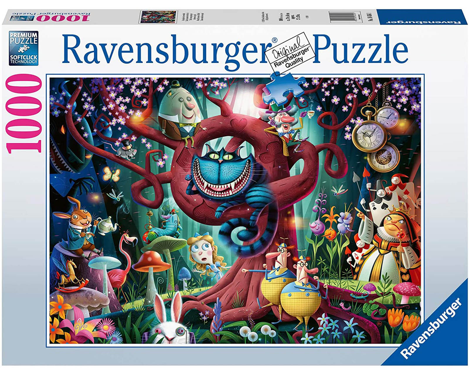 Foto 2 pulgar | Rompecabezas Ravensburger Todos Están Locos Aquí con 1000 Piezas