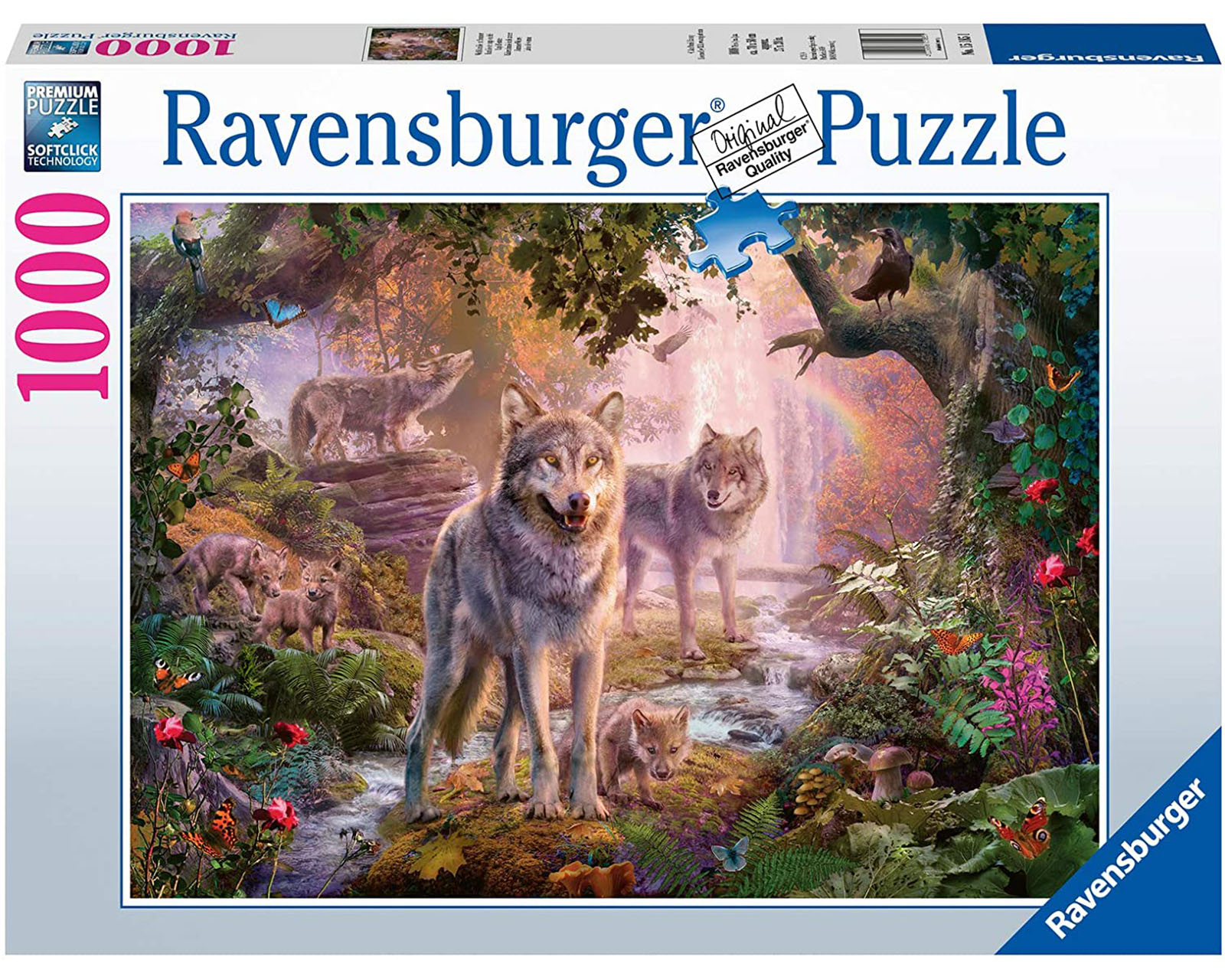 Foto 1 | Rompecabezas Ravensburger Lobos de Verano con 1000 Piezas