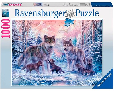 Foto 1 | Rompecabezas Ravensburger Lobos de Ártico Nuevo con 1000 Piezas