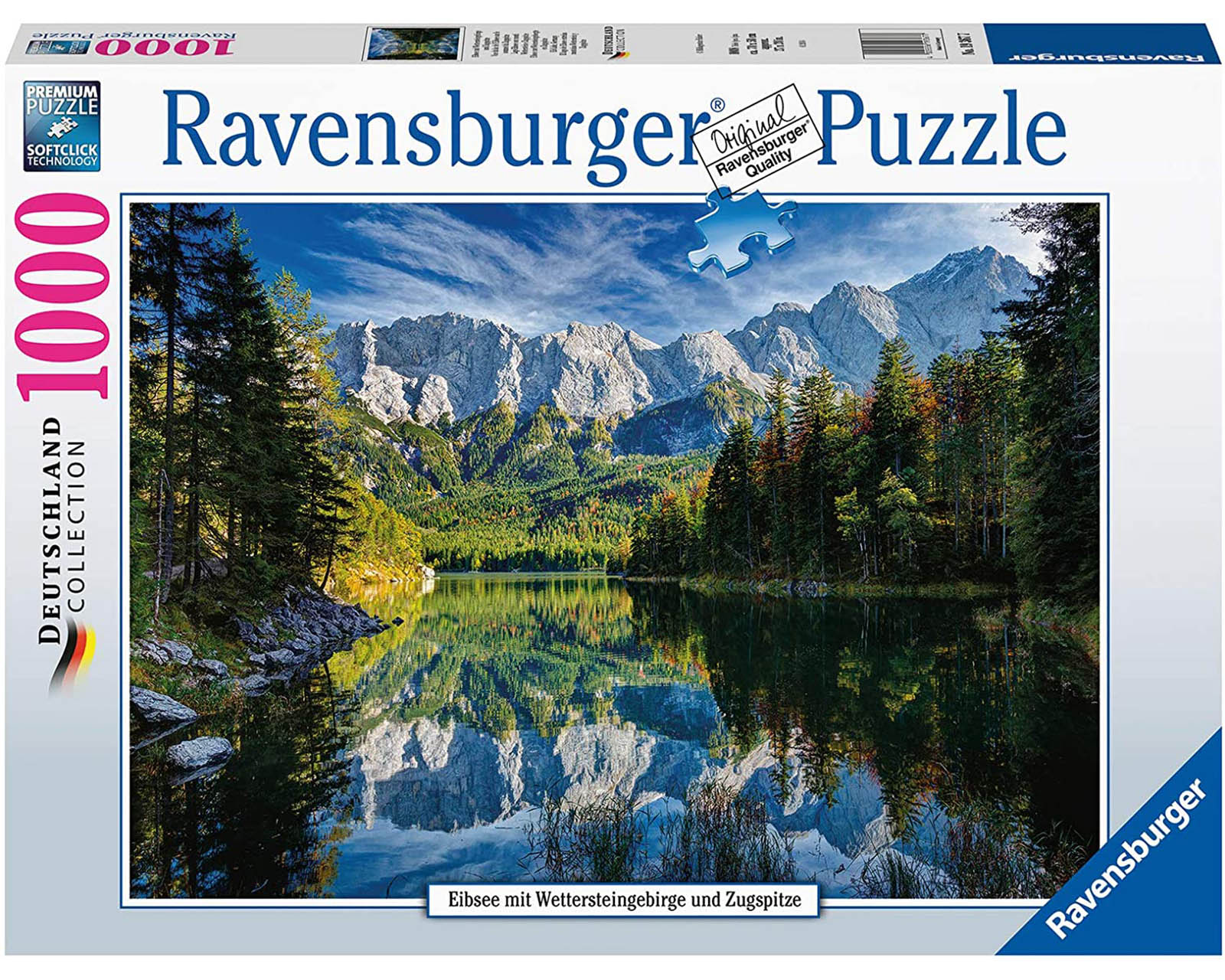 Foto 2 pulgar | Rompecabezas Ravensburger Lago Eibsee entre Montañas Alemania con 1000 Piezas