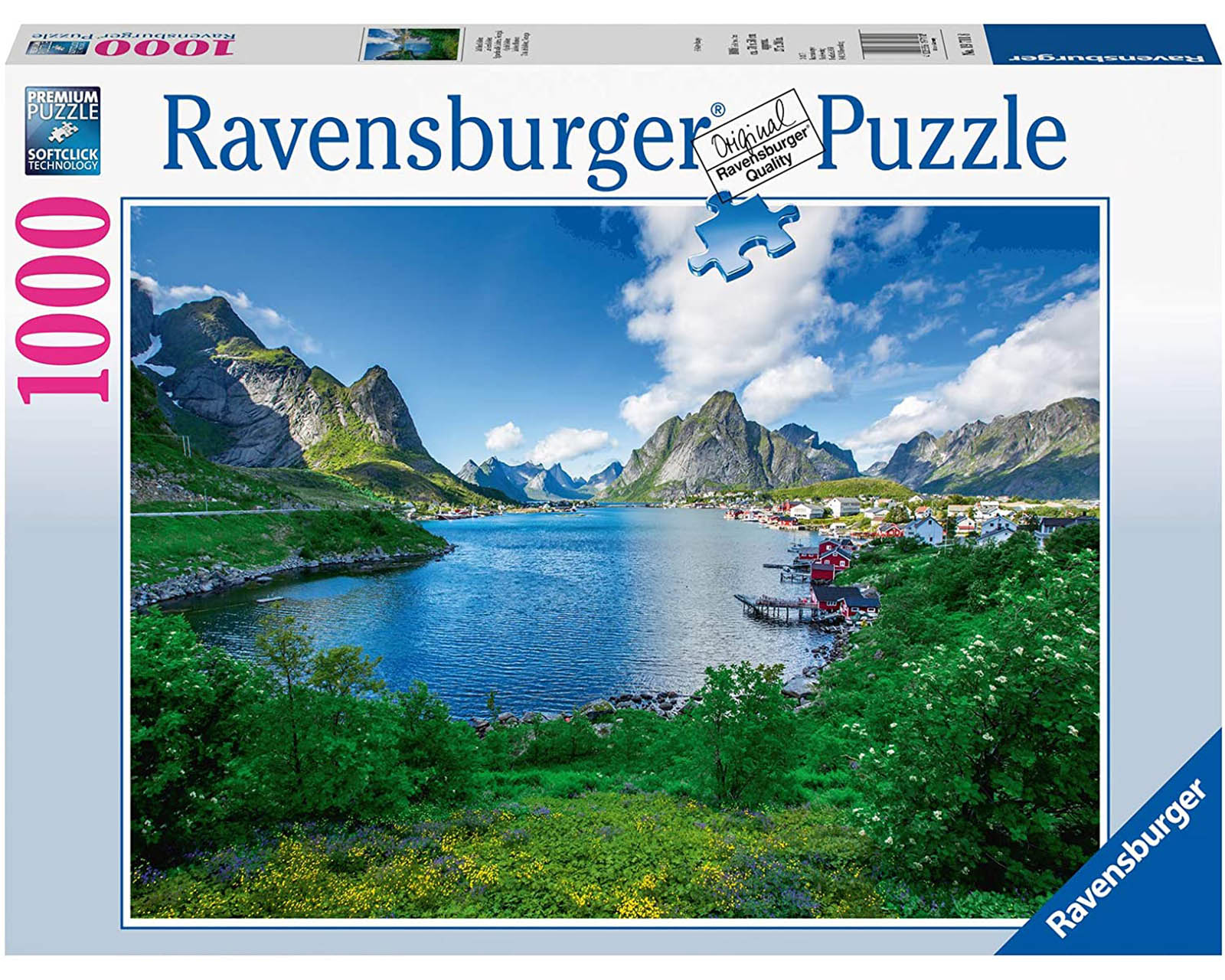 Foto 2 pulgar | Rompecabezas Ravensburger Lofoten y Noruega Nuevo con 1000 Piezas