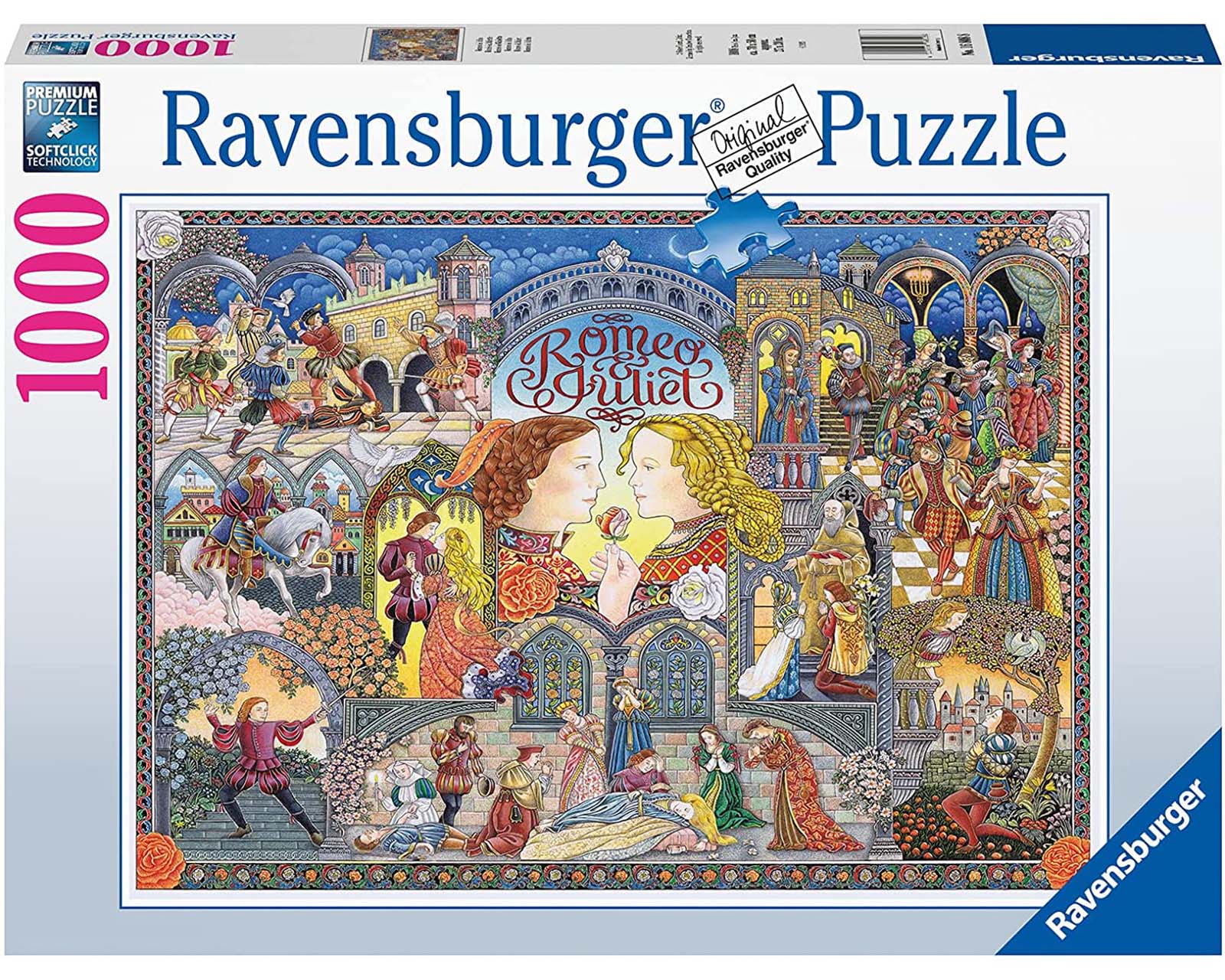 Rompecabezas Ravensburger Romeo y Julieta con 1000 Piezas