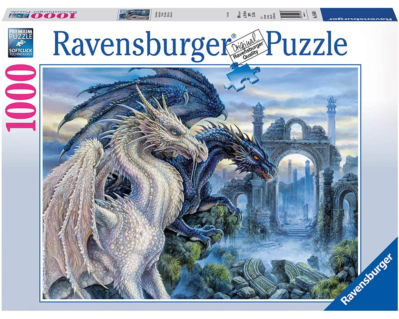 Foto 2 pulgar | Rompecabezas Ravensburger Dragones Místicos con 1000 Piezas