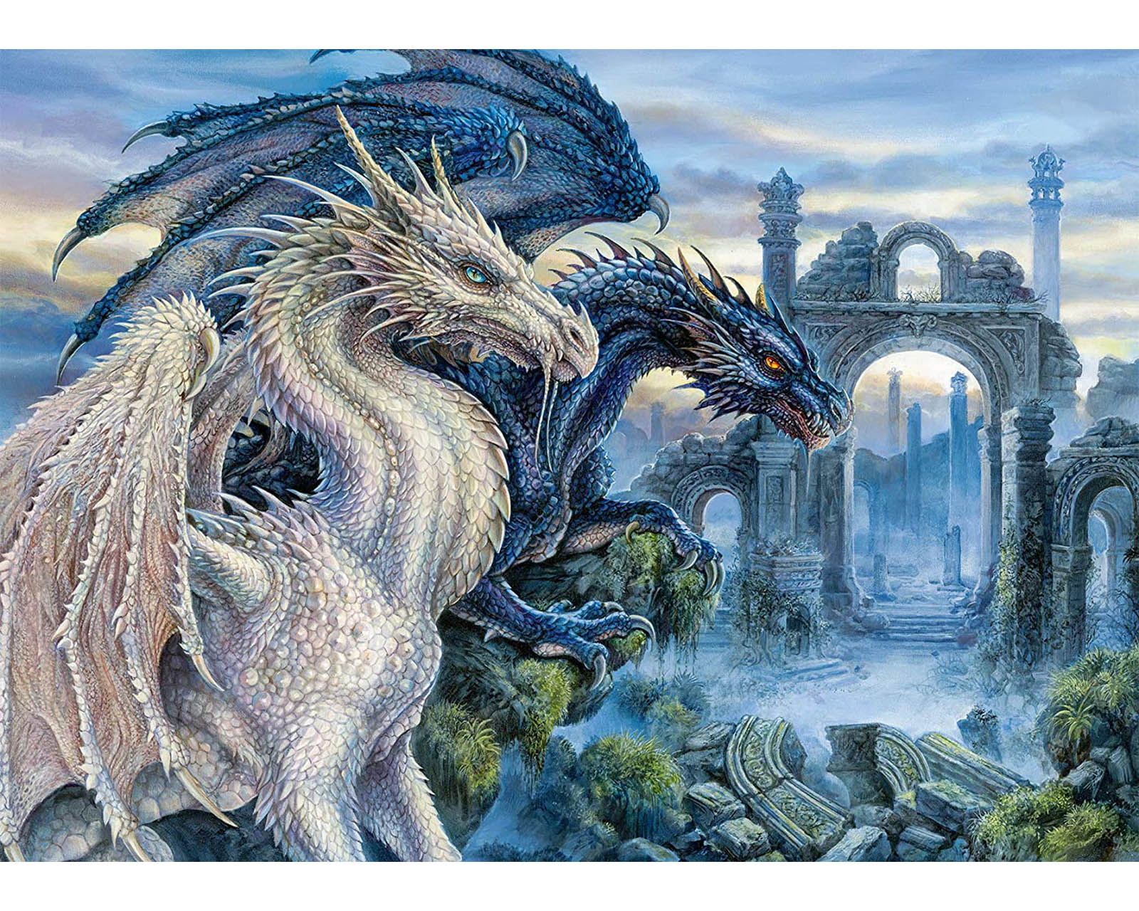 Foto 2 | Rompecabezas Ravensburger Dragones Místicos con 1000 Piezas