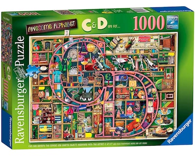 Foto 1 | Rompecabezas Ravensburger Colin Thompson: Increíble Alfabeto C y D Nuevo con 1000 Piezas