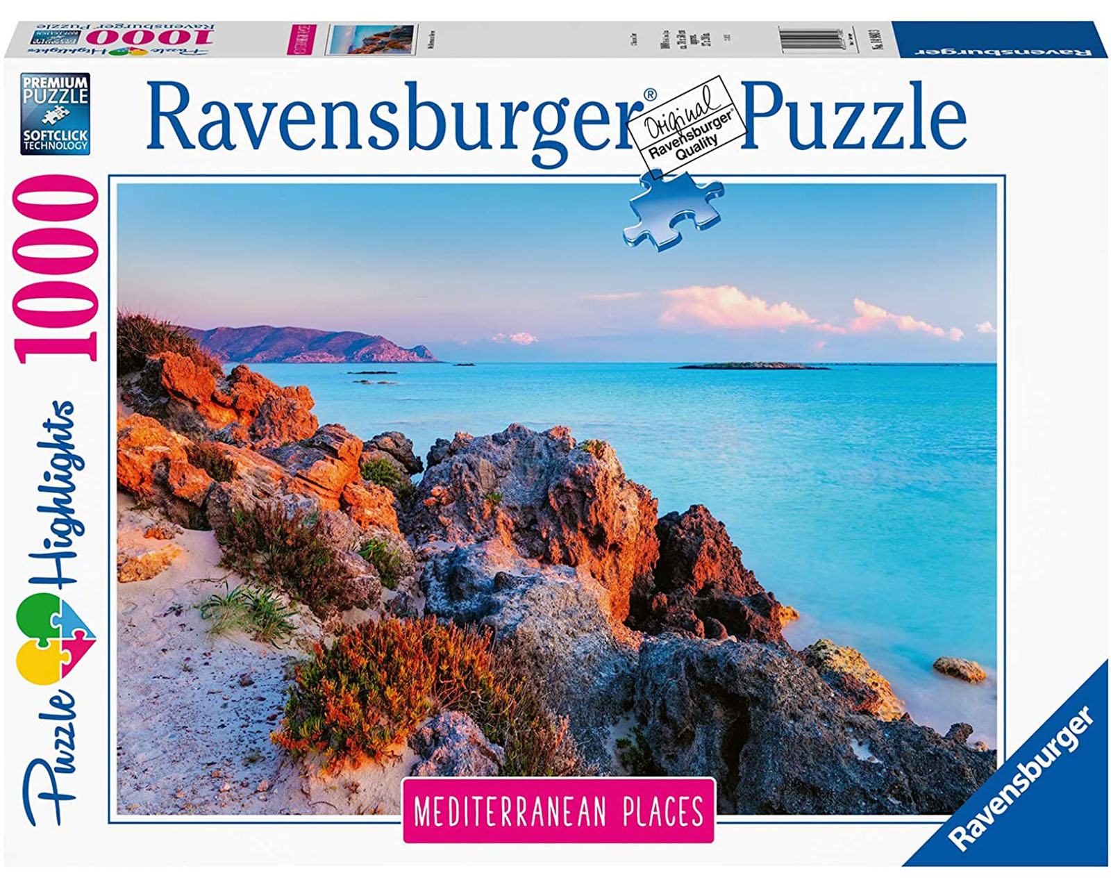 Foto 2 pulgar | Rompecabezas Ravensburger Grecia Mediterránea Nuevo con 1000 Piezas