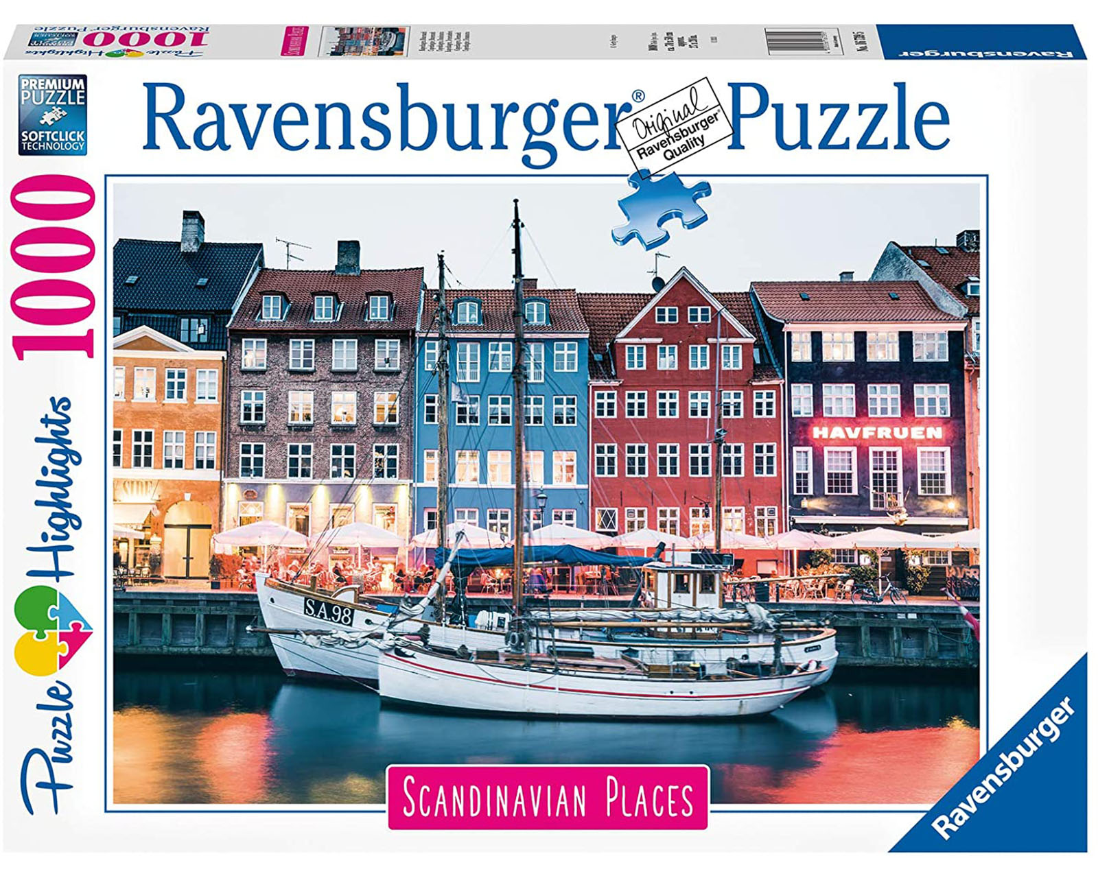 Foto 2 pulgar | Rompecabezas Ravensburger Copenhague Dinamarca Nuevo con 1000 Piezas