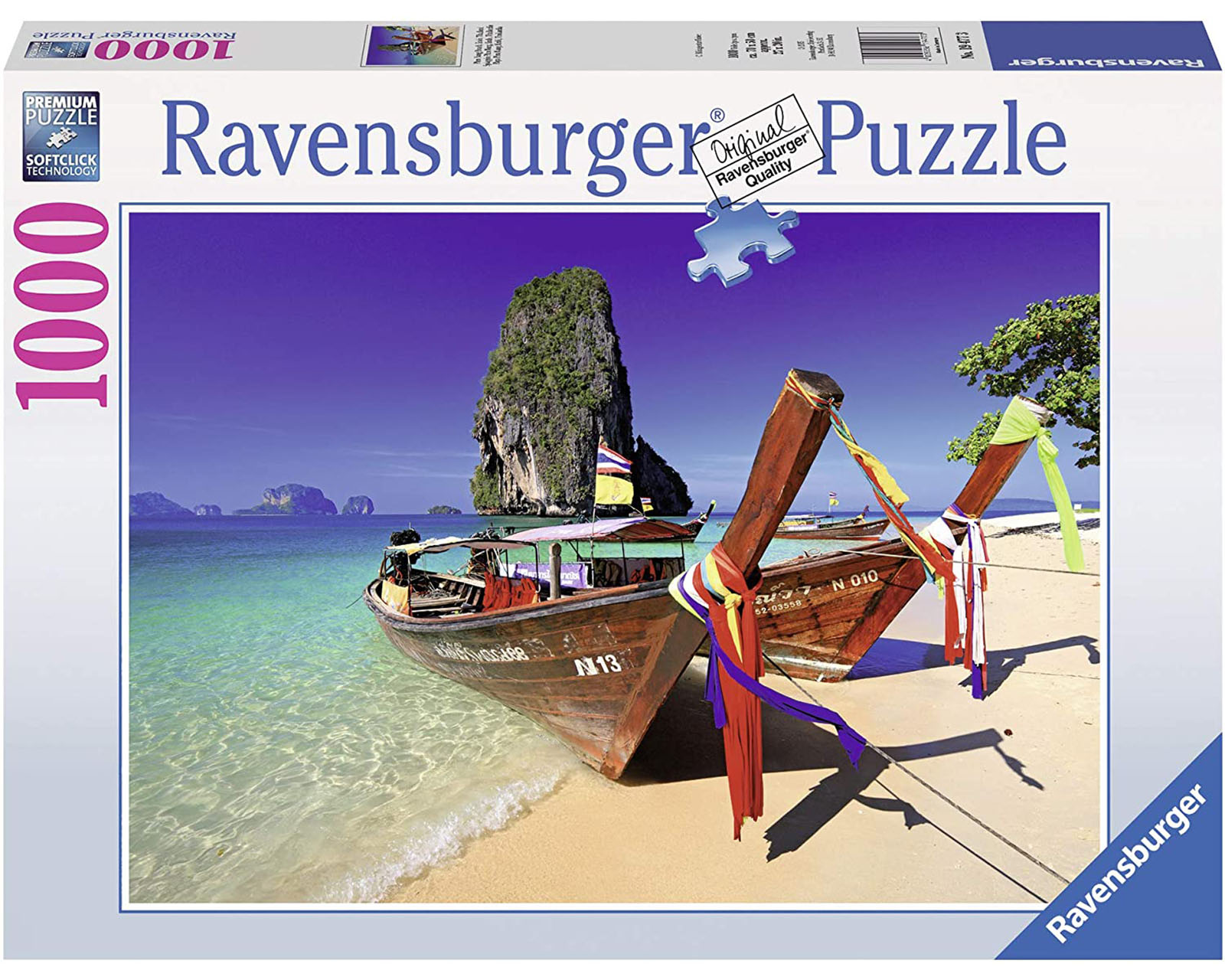 Foto 2 pulgar | Rompecabezas Ravensburger Playa Phra Nang/ Krabi/Tailandia Nuevo con 1000 Piezas