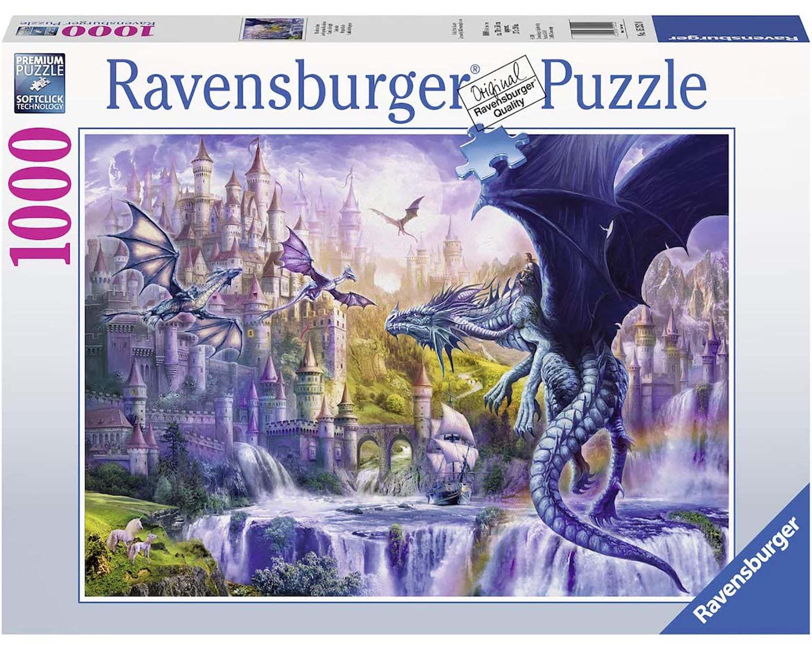 Foto 2 pulgar | Rompecabezas Ravensburger El Castillo del Dragon con 1000 Piezas