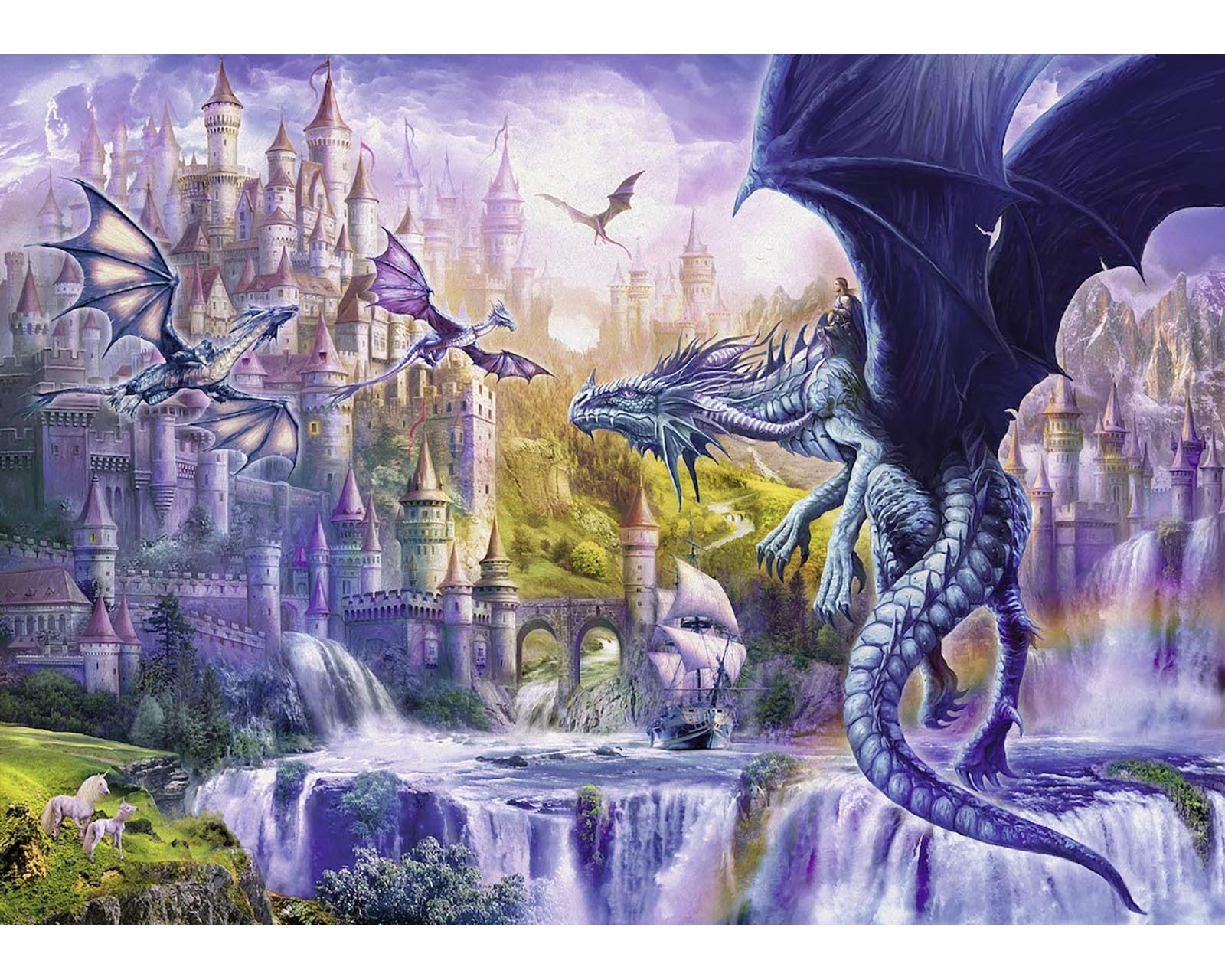 Foto 2 | Rompecabezas Ravensburger El Castillo del Dragon con 1000 Piezas