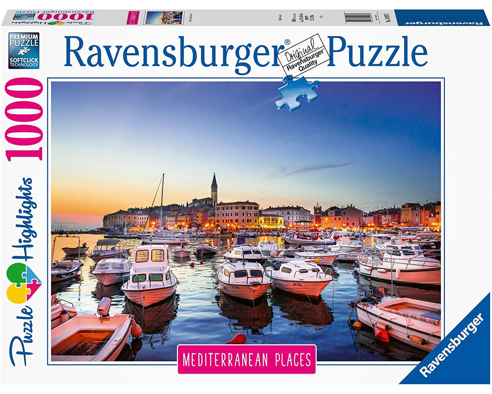 Rompecabezas Ravensburger Croacia Mediterránea con 1000 Piezas