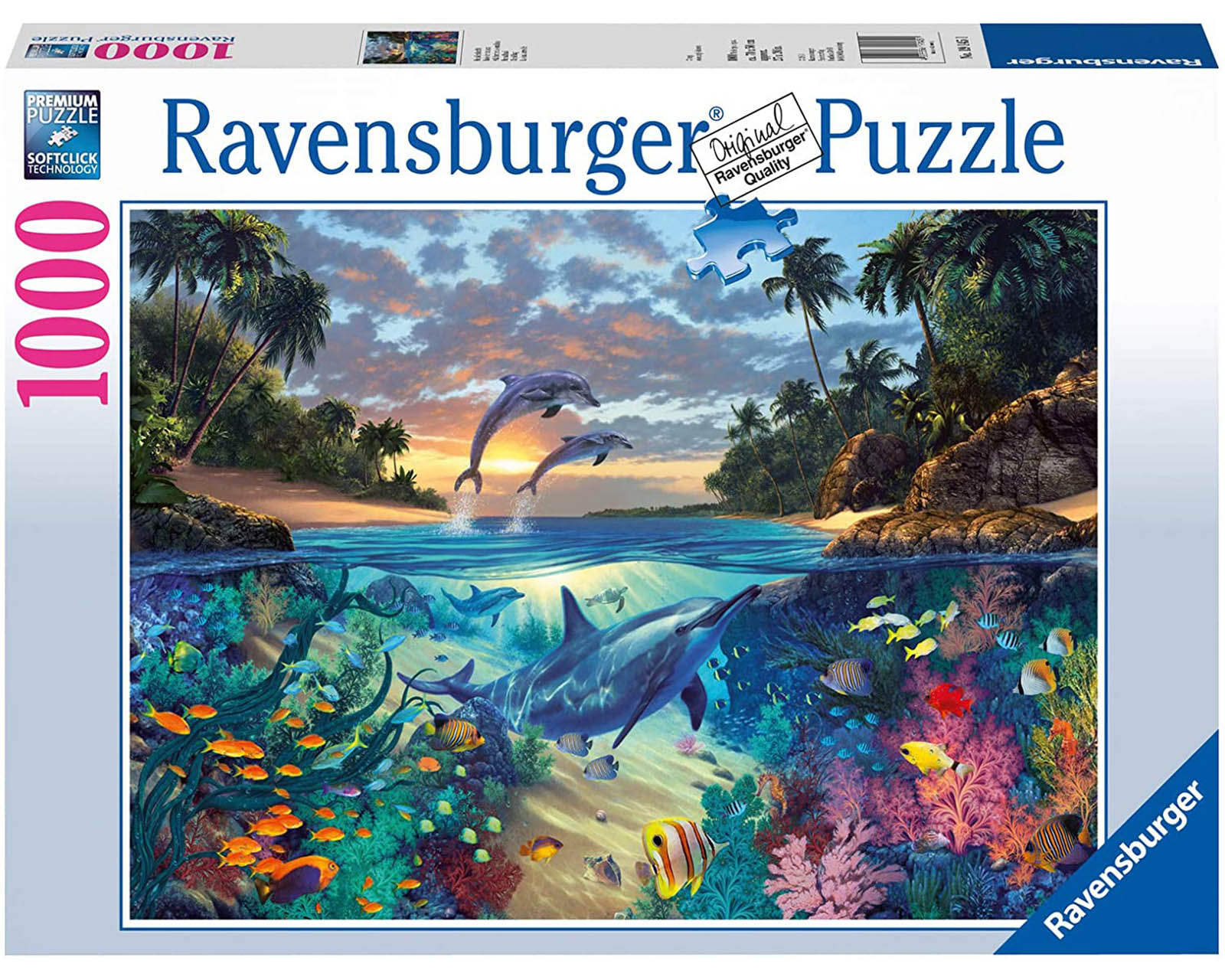 Rompecabezas Ravensburger Bahía de Corales con 1000 Piezas