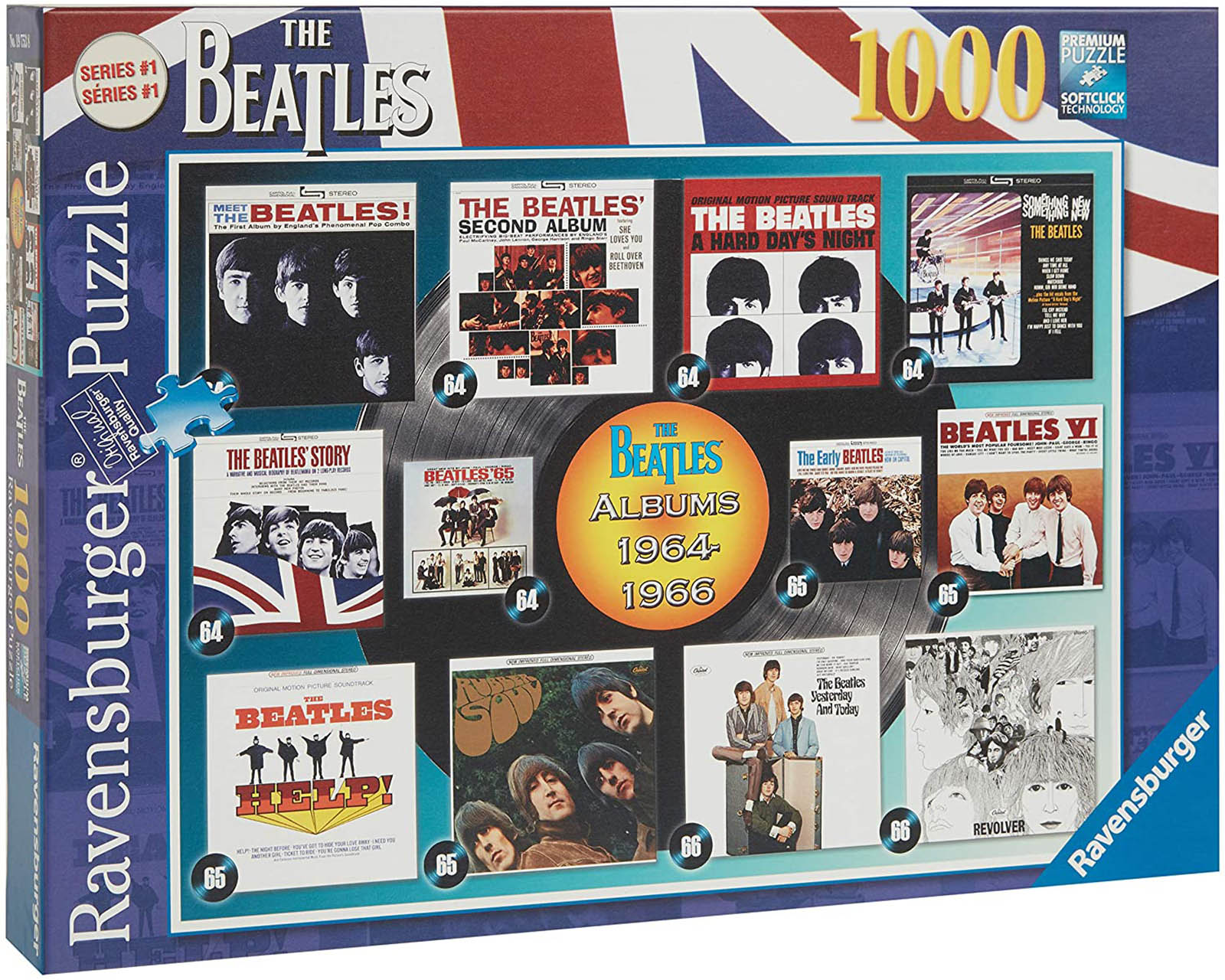 Rompecabezas Ravensburger Portada Discos Beatles con 1000 Piezas