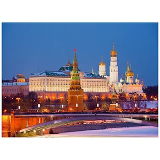 Foto 3 | Rompecabezas de 500 pz Vista Nocturna Kremlin Moscú