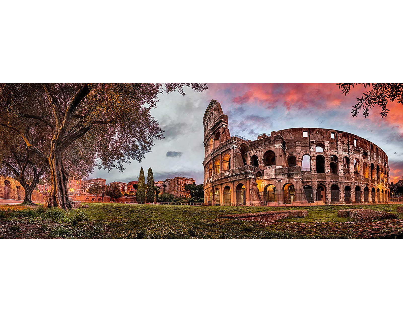 Foto 2 | Rompecabezas Coliseo al Atardecer Panorámico con 1000 Piezas Ravensburger