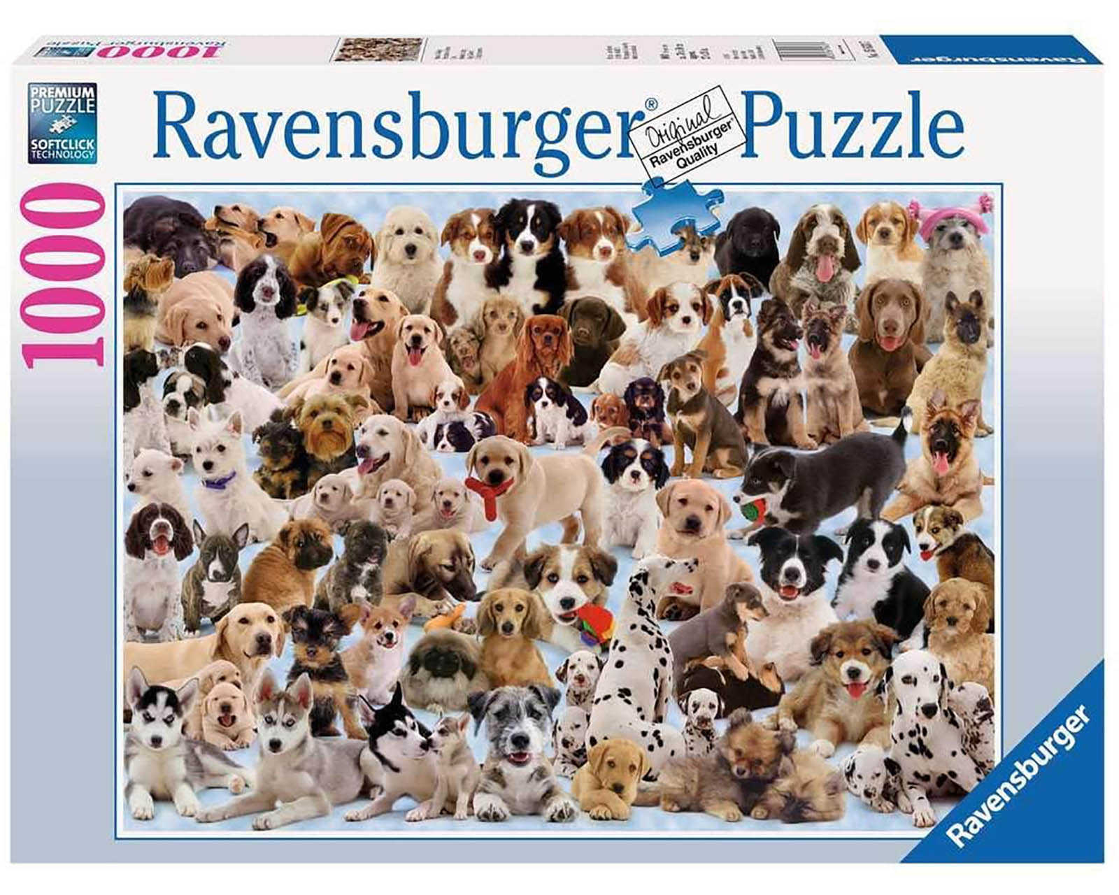 Foto 2 pulgar | Rompecabezas Ravensburger Perros de Todo el Mundo Nuevo con 1000 Piezas