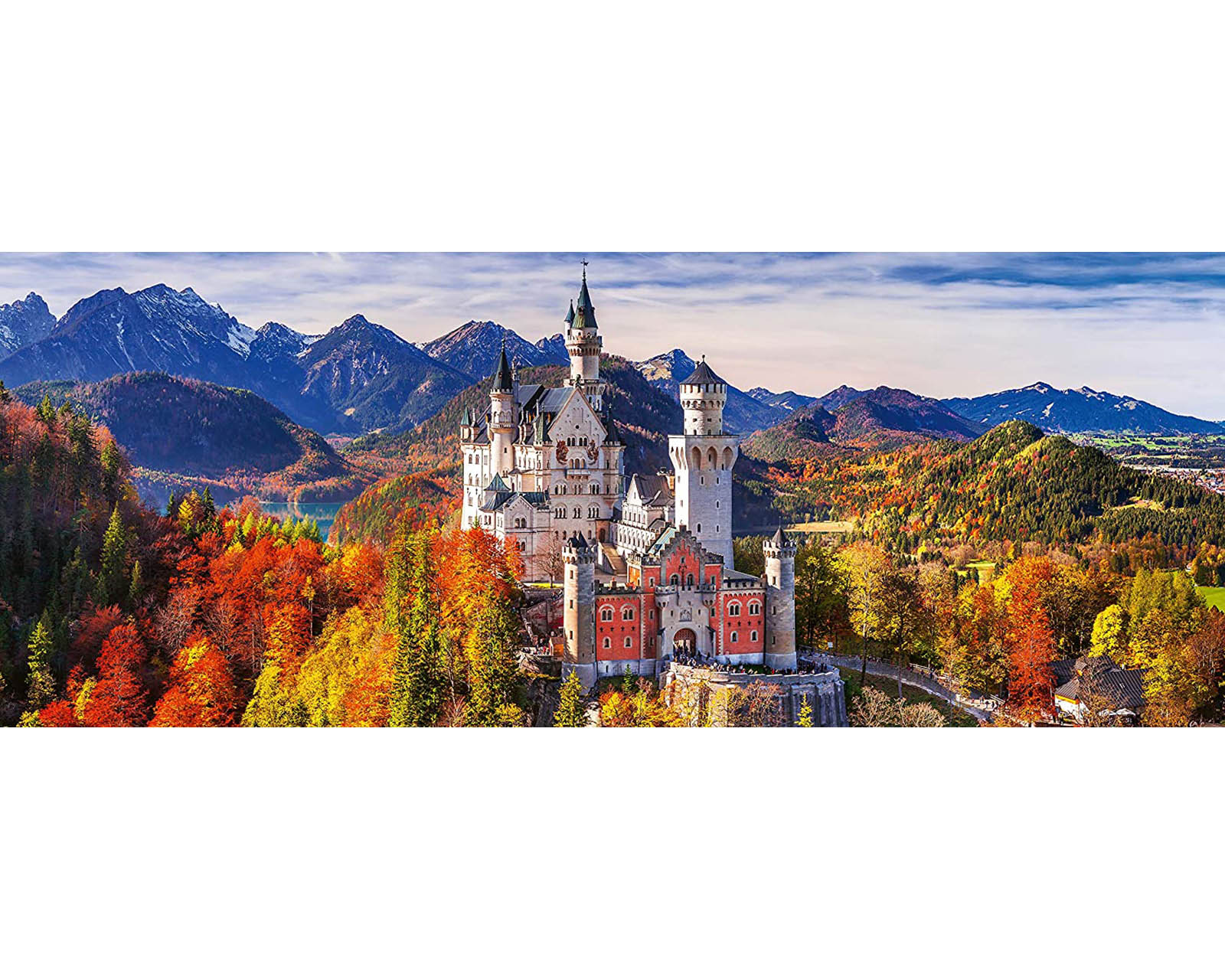 Foto 2 | Rompecabezas Ravensburger Castillo Neuschwanstein Panorámico con 1000 Piezas