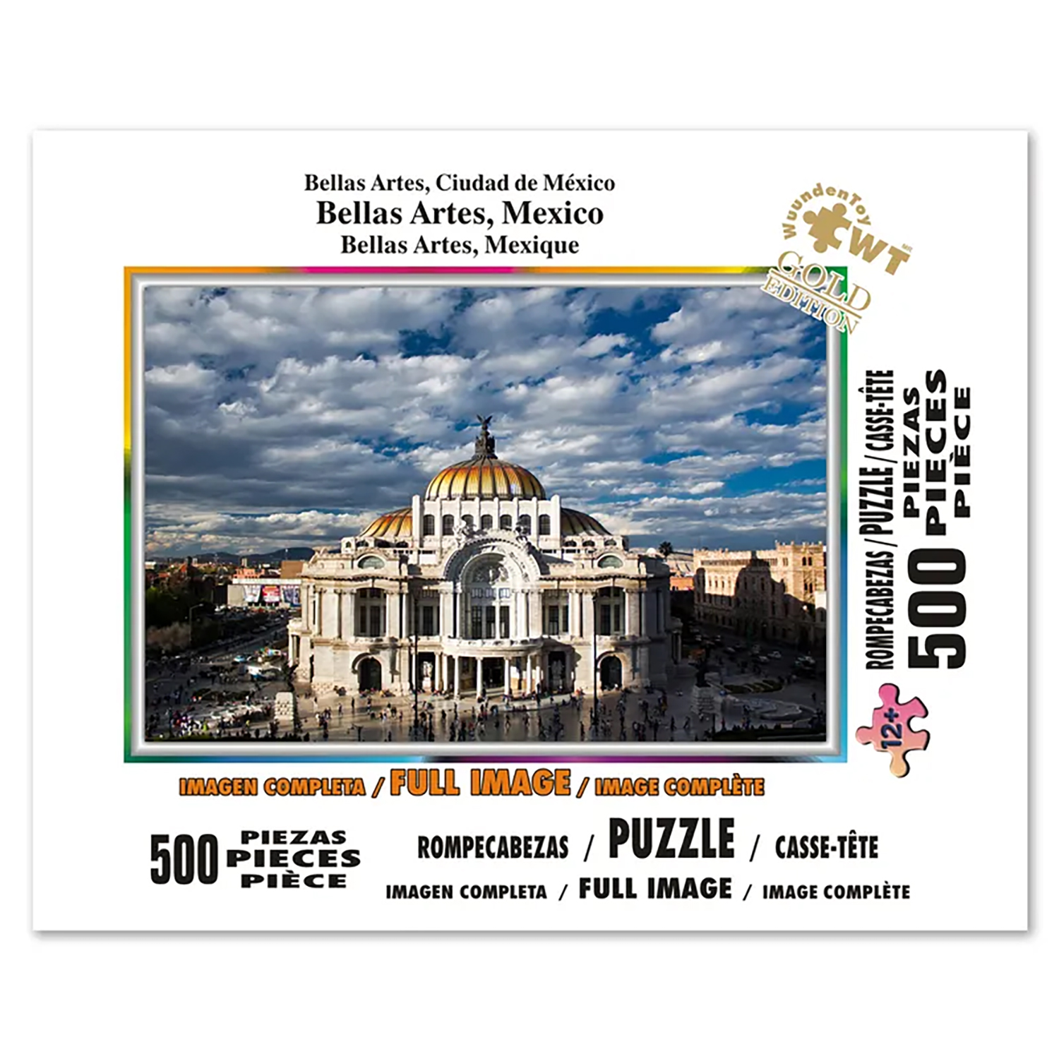 Foto 2 | Rompecabezas Wuundentoy Gold Edition Bellas Artes México con 500 Piezas