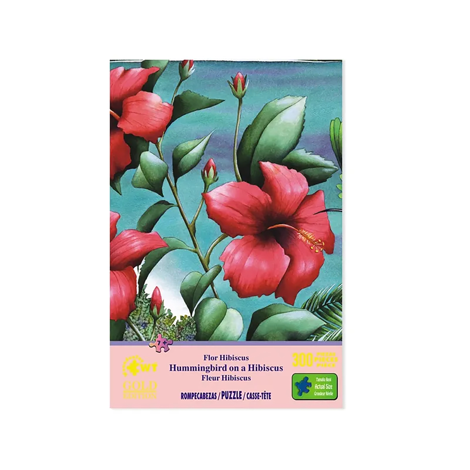 Rompecabezas Wuundentoy Catón de 300 pz Flor Hibiscus