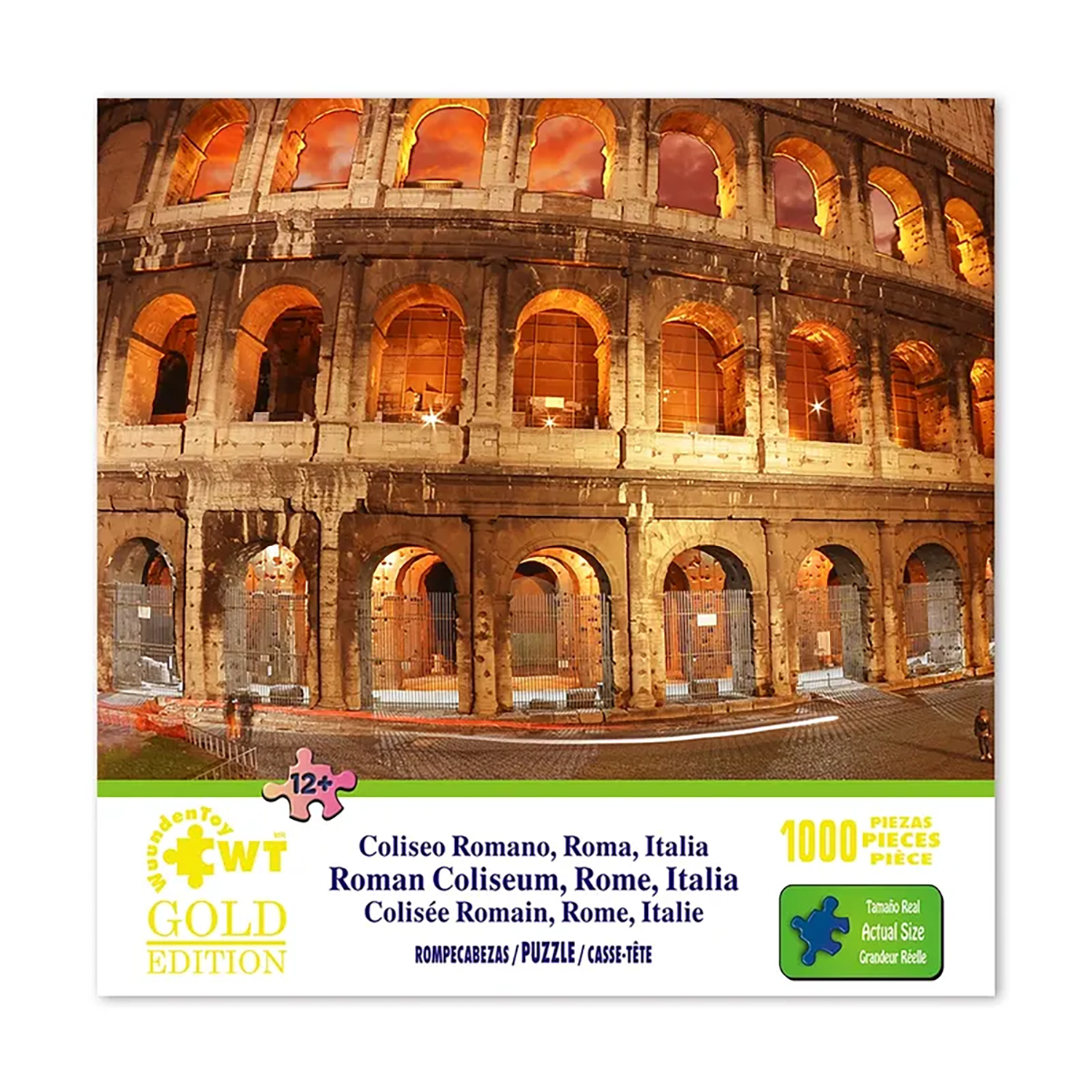 Foto 2 pulgar | Rompecabezas Gold Edition de 1000 pz Coliceo Romano Italia