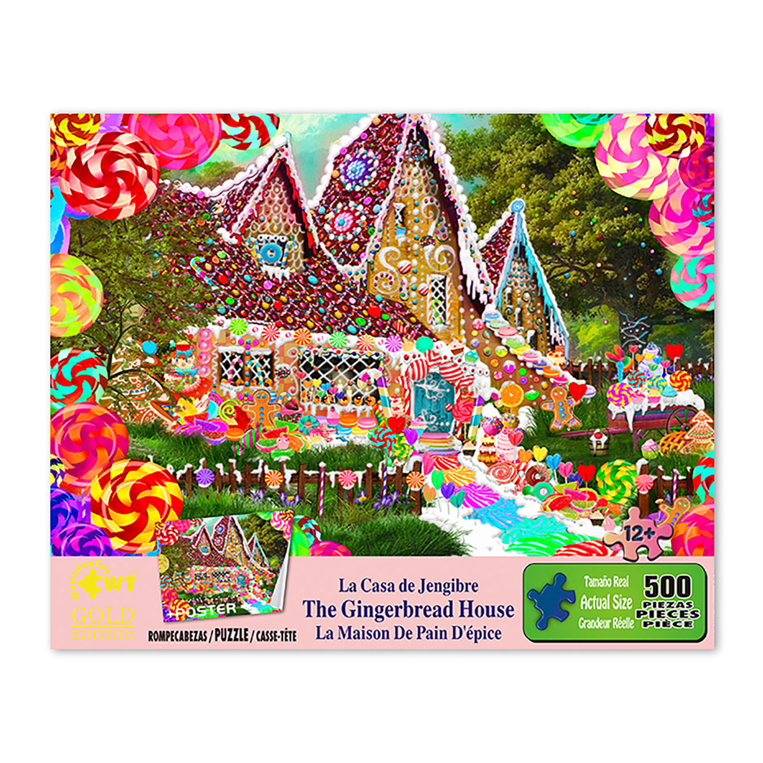 Rompecabezas Wuundentoy The Gingerbread House con 500 Piezas