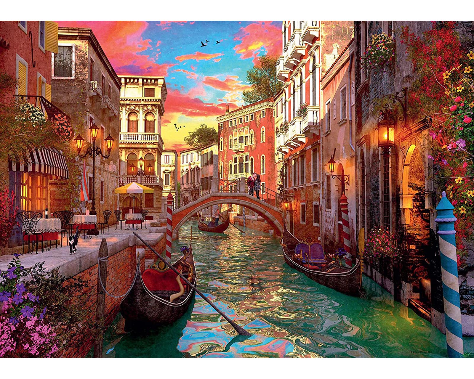 Foto 3 pulgar | Rompecabezas Ravensburger Romance en Venecia con 1000 Piezas